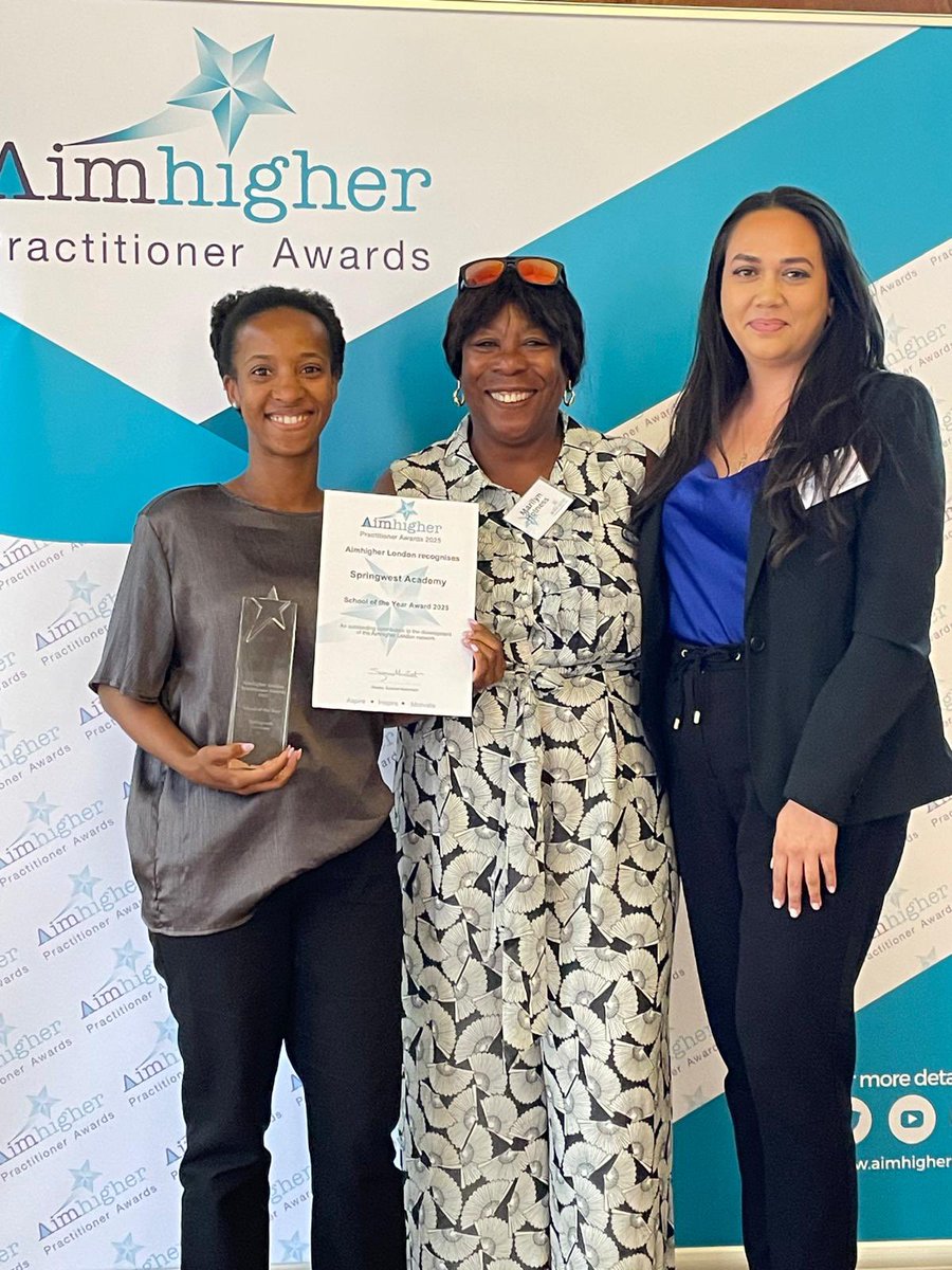 AimHigherLSouth's tweet image. Huge congratulations to @SpringwestA , deserving winners of our School of the Year Award.
#AHLAwards