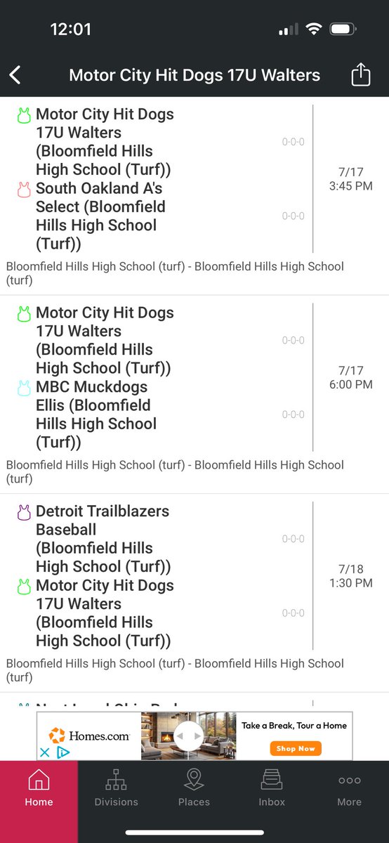 We get started this tomorrow in the <a href="/MotorCityTourn/">Motor City Classic Baseball Tournament</a> at Bloomfield Hills High School. Game Schedule below.