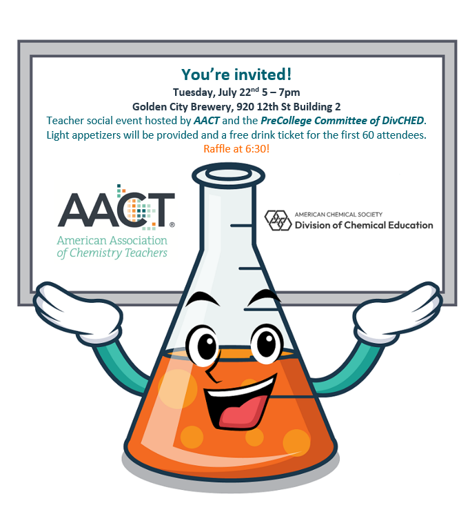 One of our amazing sponsors, <a href="/AACTconnect/">AACT</a>, will be having their annual teach social on Tuesday, at Golden City Brewery! 🍻 We hope to see you there! <a href="/AACTadam/">Adam Boyd</a>