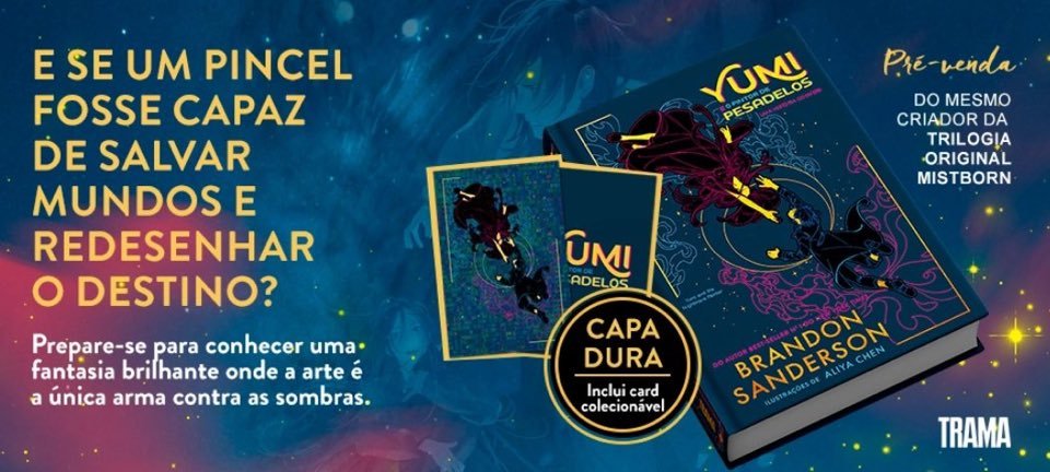 cosmerebr's tweet image. 🚨🚨 YUMI EM PRÉ-VENDA 🎨🖌️
A Trama soltou a pré-venda de "Yumi e o Pintor de Pesadelos" no site dela.
Usem o cupom COSMEREBR para garantir 15% de desconto ✨
lojaeditoratrama.com.br/yumi-e-o-pinto…