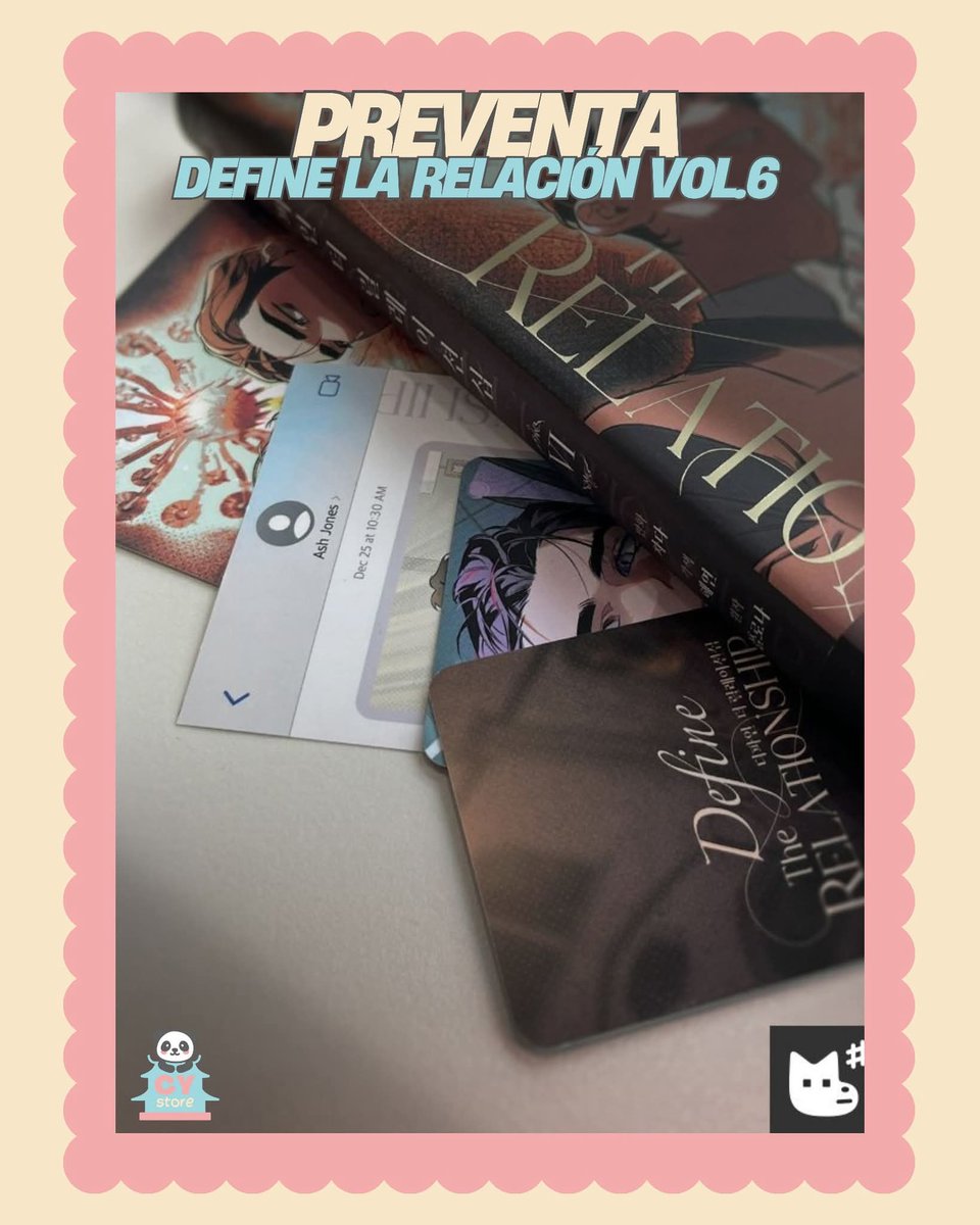 cy_store's tweet photo. ❥ 𝗣𝗥𝗘𝗩𝗘𝗡𝗧𝗔 DTR VOL.6 

[Precio sin Envío Int. + Imp. aduanal]
𝗣𝗥𝗘𝗖𝗜𝗢: 
☆$320
- Los bonus son de 1ra impresión 

🌟 Aparta con $100
🌟 Liquidación: 15 de Agosto 

◼️ 𝗖𝗜𝗘𝗥𝗥𝗘: HASTA AGOTAR EXISTENCIAS 

#definelarelacion #definetherelationship #manhwa #boyslove https://t.co/pOmu6Qwb4S