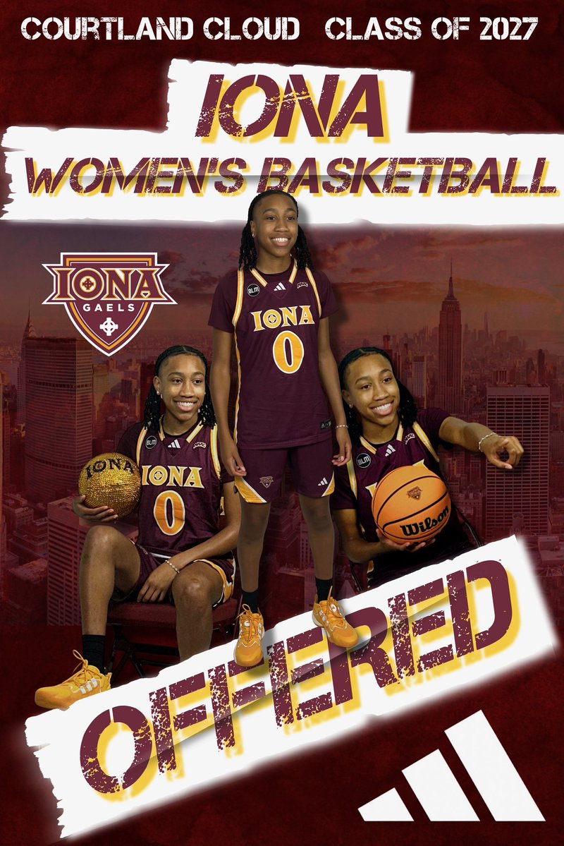 ccloudhoops's tweet image. Super humbled &amp;amp; honored to receive an offer from @IonaWBB - it’s game time!