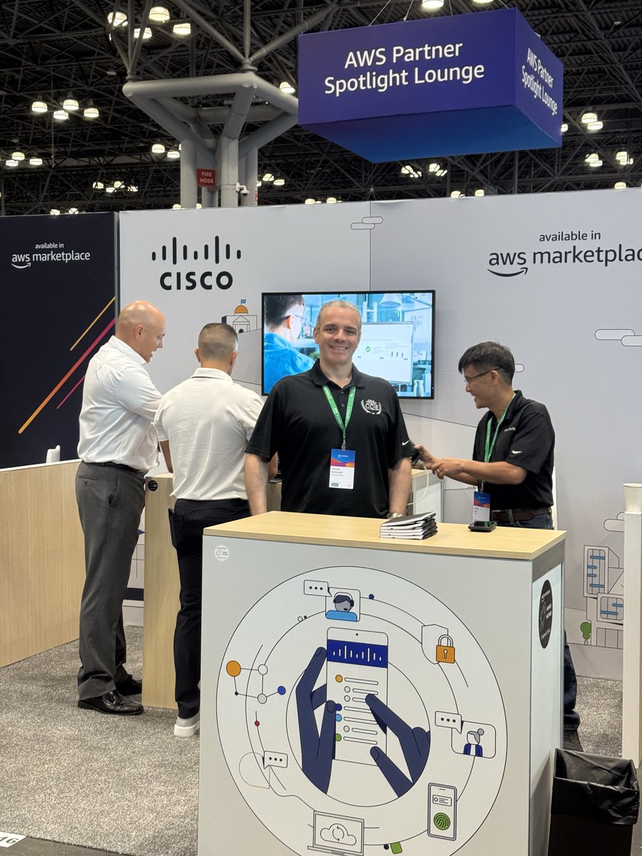CiscoPartners's tweet image. Cisco is a proud sponsor of #AWSSummits NY 👏. 
Visit us at booth 1016 for a demo of our networking and security solutions available in AWS Marketplace. 

@awscloud