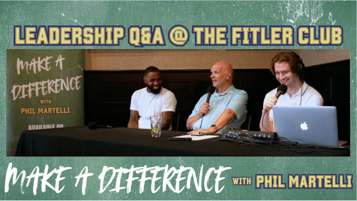 MakeADiffPod's tweet image. Our latest episode is LIVE!
#MakeADifference took the show back on the road for a live leadership Q&A for members of the Fitler Club in Philadelphia, with an assist from friend of the show and founder of Shoot Basketballs NOT People Garry Mills
WATCH: youtu.be/y1aoB5ROff0