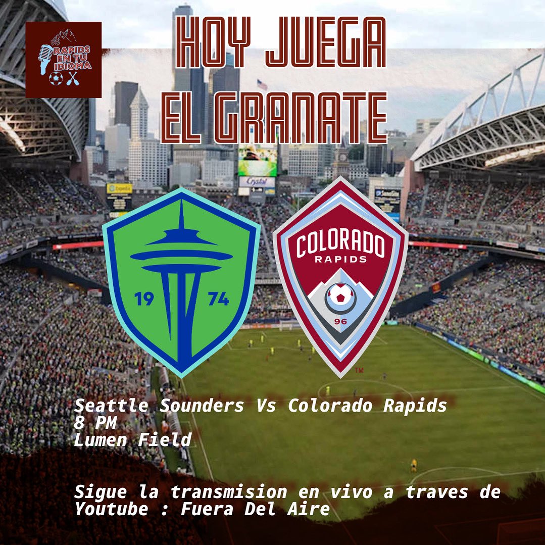 Nos vemos a las 8 en Youtube! VAMOS GRANATE! 

#Rapids96