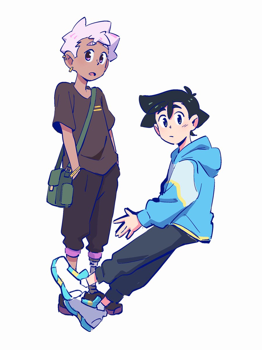 bleucalire's tweet image. Oscar and Noïa
