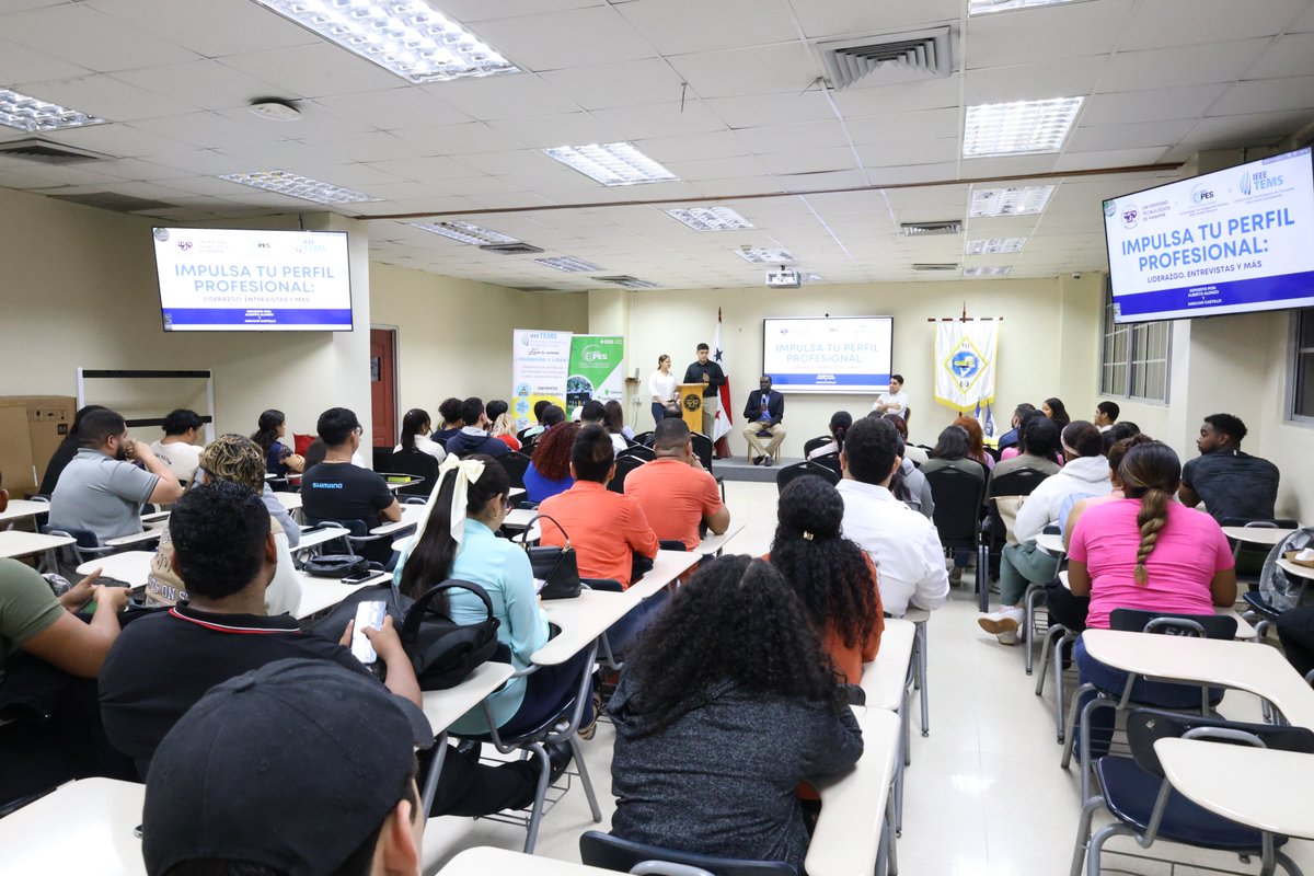utpfii's tweet photo. Estudiantes de la Facultad de Industrial, Eléctrica y Civil participaron en el conversatorio Impulsa Tu Perfil Profesional con invitados de ABB e IEEE. ¡Gracias por ser parte! 💼✨ #FIIUTP #IEEEUTP #UTP https://t.co/nKp6PoPPJI