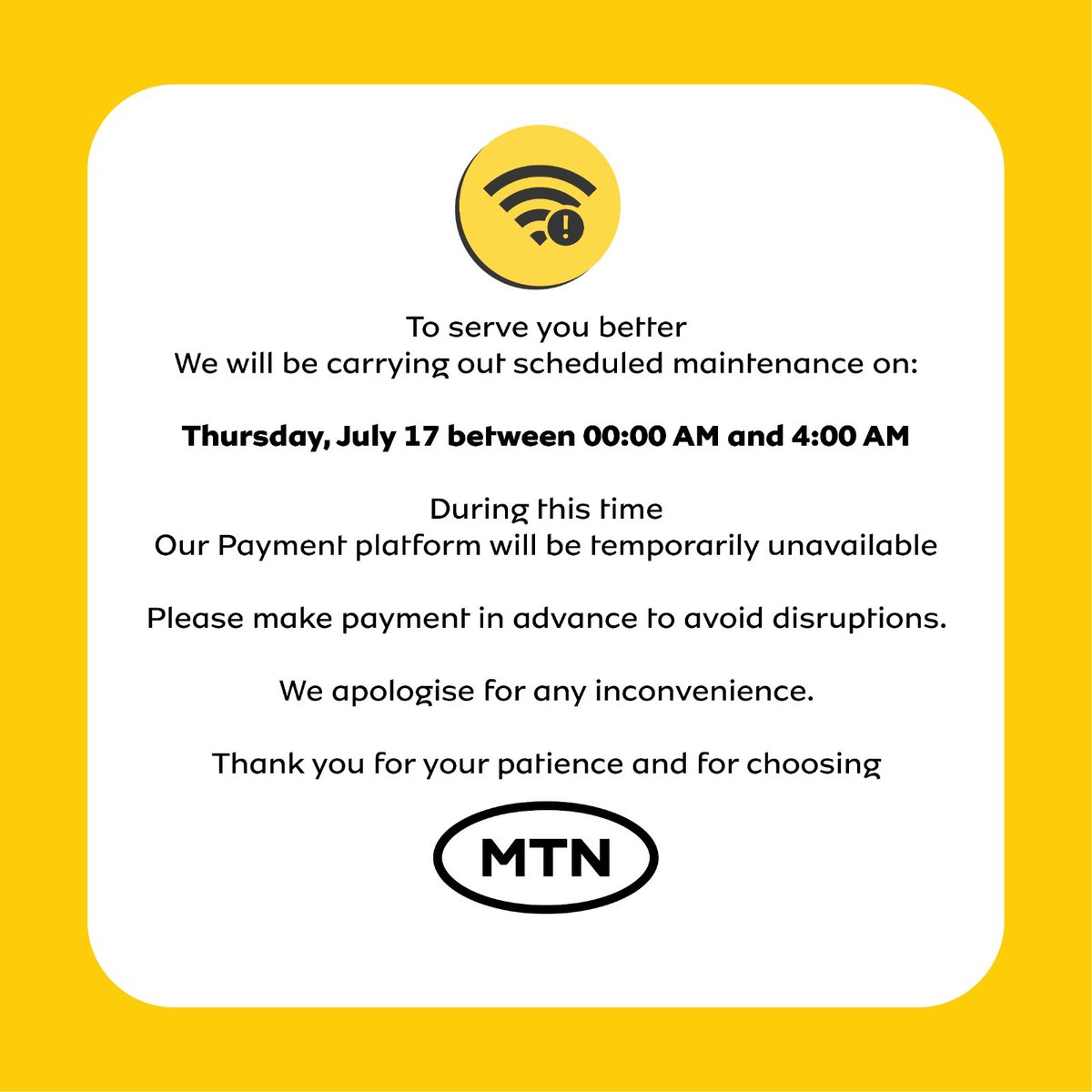 MTN180's tweet image. 