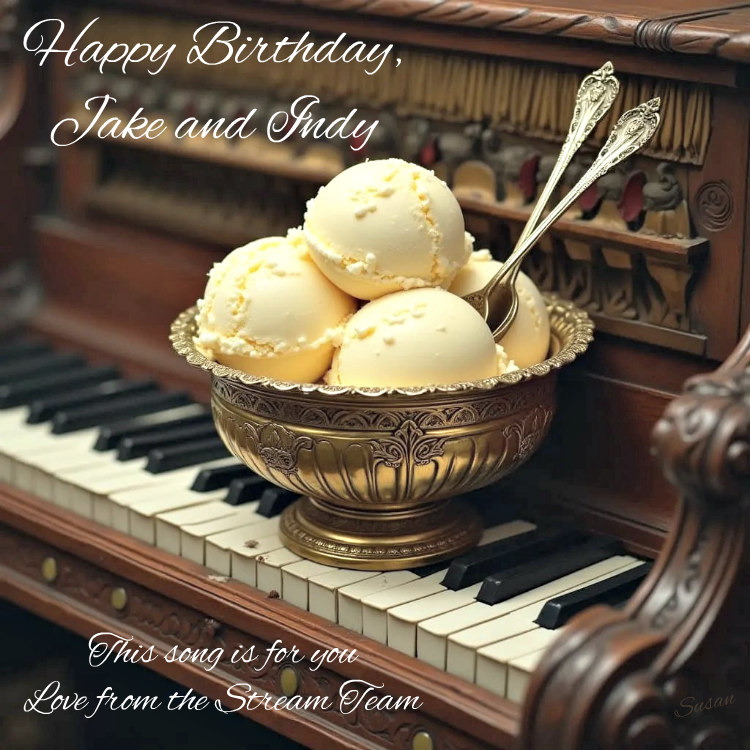 SueOestmann's tweet image. An early birthday post for @JakeStormoen!
Hope it brings you a laugh, a chuckle, and a smile. Wishing you and Indy the happiest of birthdays, from me and the stream team. 🥳🎉🍨🐾 youtu.be/1knwF3rzuTc?si…