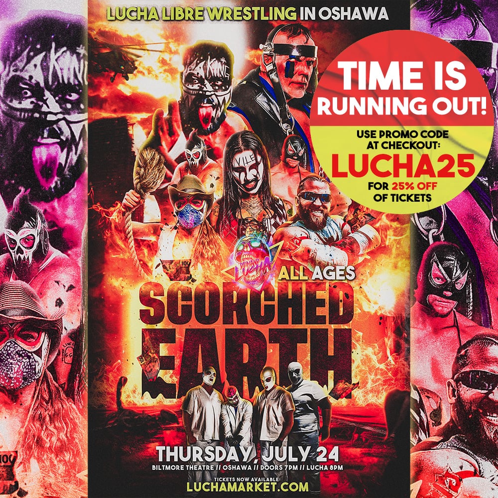 Demand Lucha (@demandlucha) on Twitter photo Hey #Oshawa
General Admission is quickly running out! 
You can use LUCHA25 to get 25% off of tickets. 
Balcony tickets are also available. These tickets give you a VIP view of the event.
Get tickets: LuchaMarket.com 🎟️👈
Don't wait too long! Space is very limited. Hey #Oshawa
General Admission is quickly running out! 
You can use LUCHA25 to get 25% off of tickets. 
Balcony tickets are also available. These tickets give you a VIP view of the event.
Get tickets: LuchaMarket.com 🎟️👈
Don't wait too long! Space is very limited.