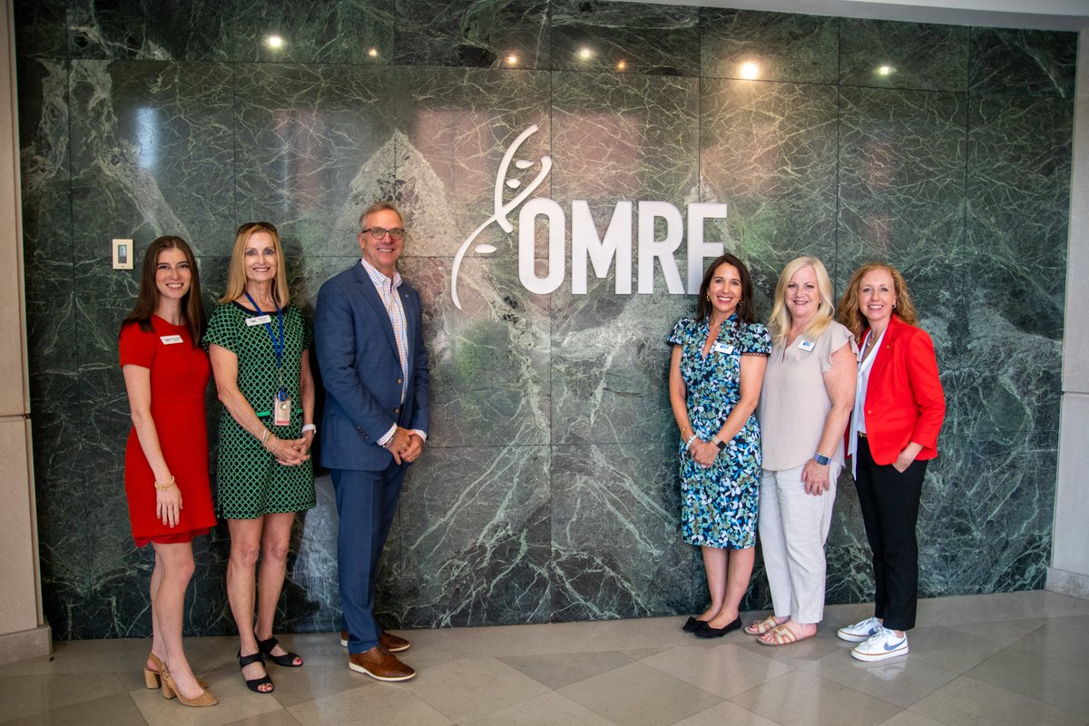 OMRF's tweet image. Thanks to partnerships with organizations like the United Way of Central Oklahoma, OMRF can continue making discoveries that make a difference!
Today, we had the pleasure of showing their executive team our Center for Biomedical Data Center – a project they supported.