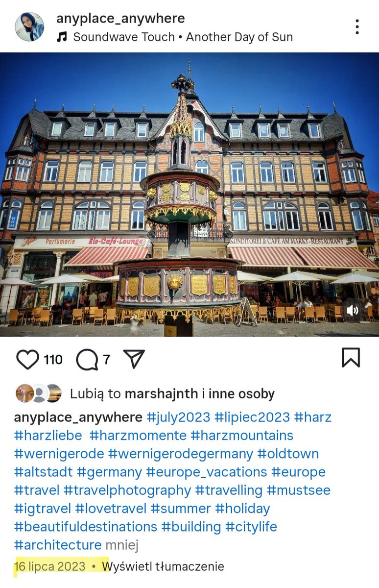 Katja (@k_pawlowska) on Twitter photo #EveningTrivia
#Wednesday, 16th #July
Today's <a href="/DailyPicTheme2/">Daily Picture Theme</a> is #Two
So #ODT exactly two years ago i was in beautiful #Wernigerode, 🇩🇪 🤩
How quickly time flies 🤷♀️
#travel #Memories #Harz #INSTA #EveningTrivia
#Wednesday, 16th #July
Today's <a href="/DailyPicTheme2/">Daily Picture Theme</a> is #Two
So #ODT exactly two years ago i was in beautiful #Wernigerode, 🇩🇪 🤩
How quickly time flies 🤷♀️
#travel #Memories #Harz #INSTA