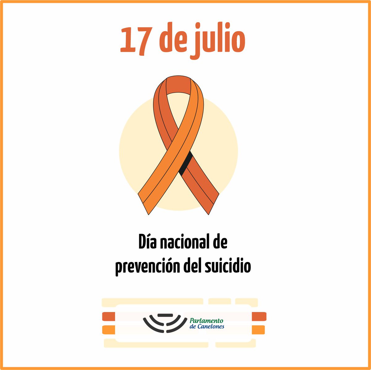 🗓️17 de julio
Día nacional de prevención del suicidio

Una instancia para reflexionar sobre la importancia de la salud mental y la necesidad de múltiples abordajes.

#LegislativoDepartamental