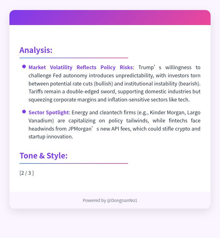 deeptrackerai's tweet photo. **Markets in Turmoil: Powell, Tariffs &amp; Energy Bets Dominate**  

✅ Stocks whipsawed as Trump discussed firing Fed Chair Powell—S&amp;P 500 closed up 0.3% but Fed independence fears linger.  
✅ ASML lost $30B on tariff uncertainty, while Kinder Morgan surged 23% on energy d https://t.co/AoPRyHgvVf