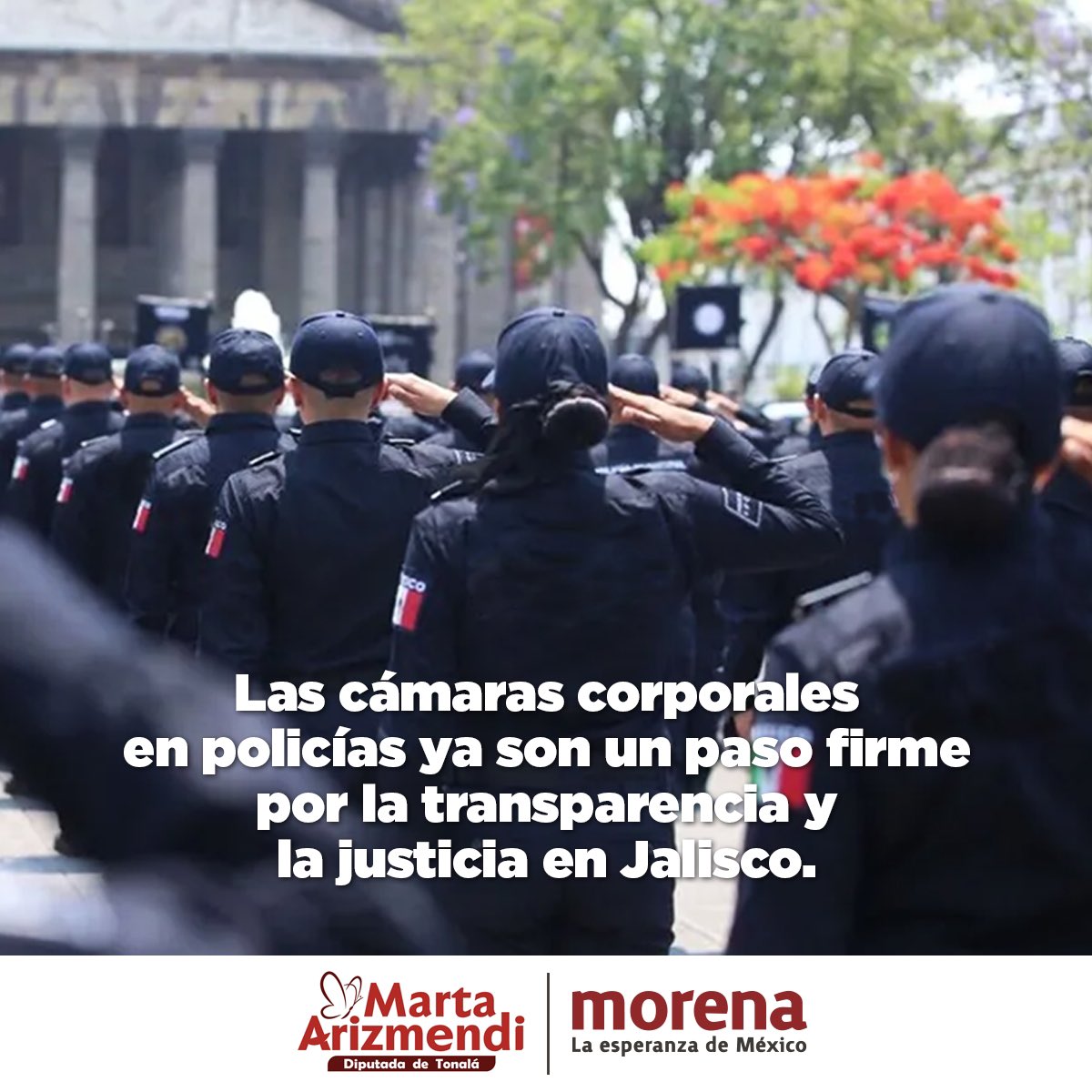 Desde el Congreso del Pueblo logramos que se apruebe el exhorto para que en Jalisco las y los policías porten cámaras corporales.
Porque la seguridad se construye con transparencia, justicia y respeto a los derechos humanos.

Seguiremos vigilantes para que se cumpla: la verdad
