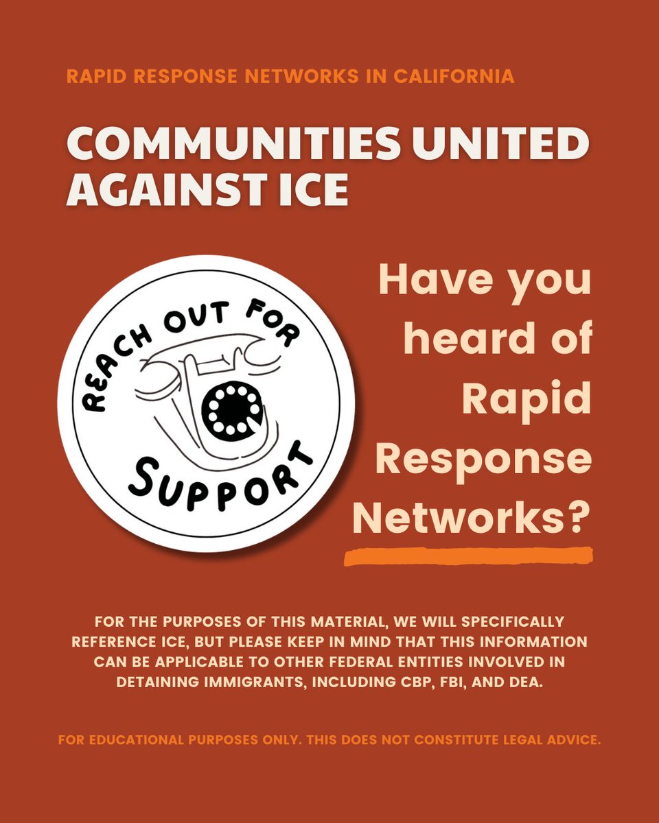 CWaterC's tweet image. What Are RRNs & How Do They Work? Learn how Rapid Response Networks are vital in protecting our immigrant communities. Here is a breakdown of what these networks are & how to use them effectively. For a complete list of RRNs in CA, visit👉 ccijustice.org/carrn