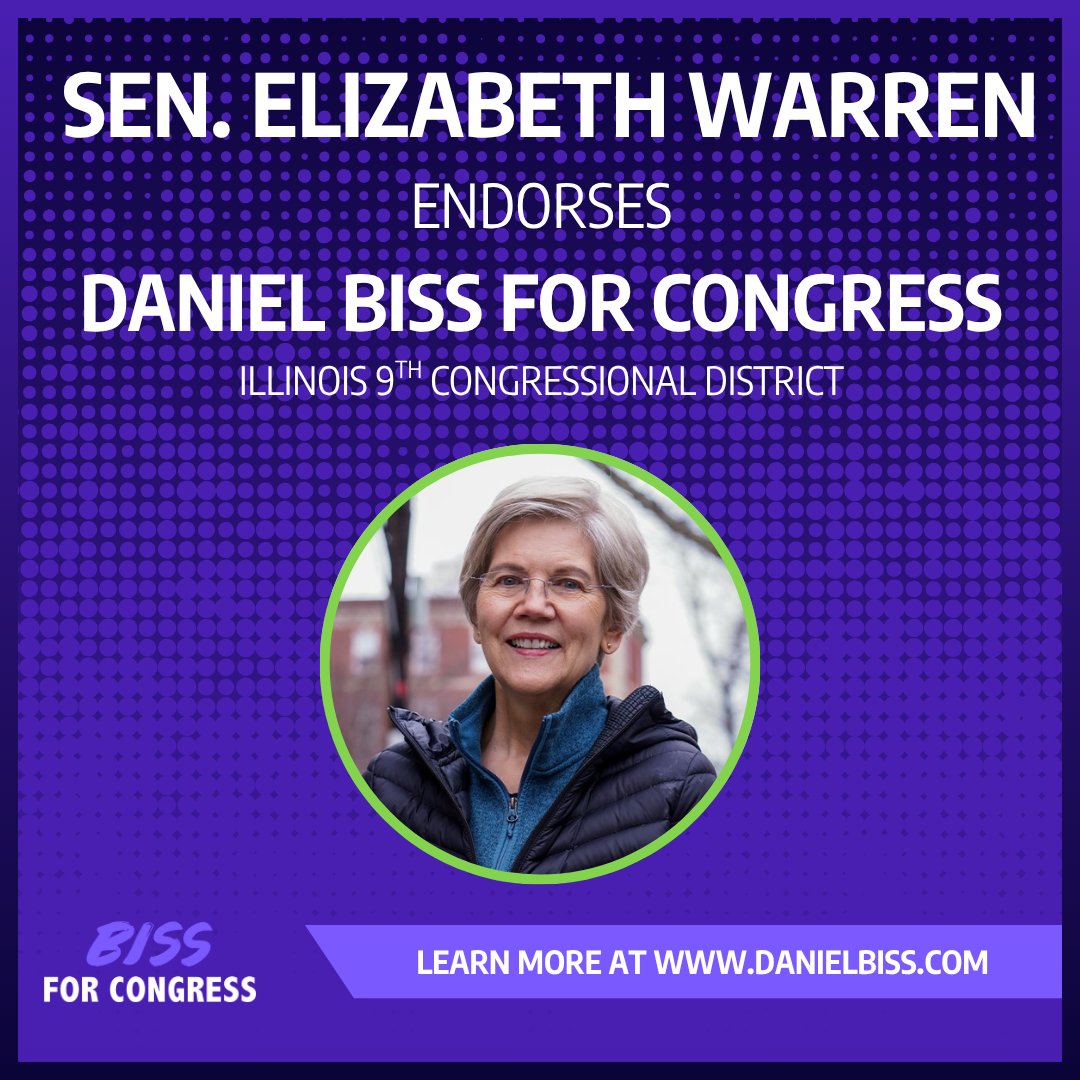 I would be honored to work alongside Sen. Warren in Congress on big structural changes to make child care and housing more affordable, fix our broken campaign finance system, combat climate change, and make life easier for working families.
