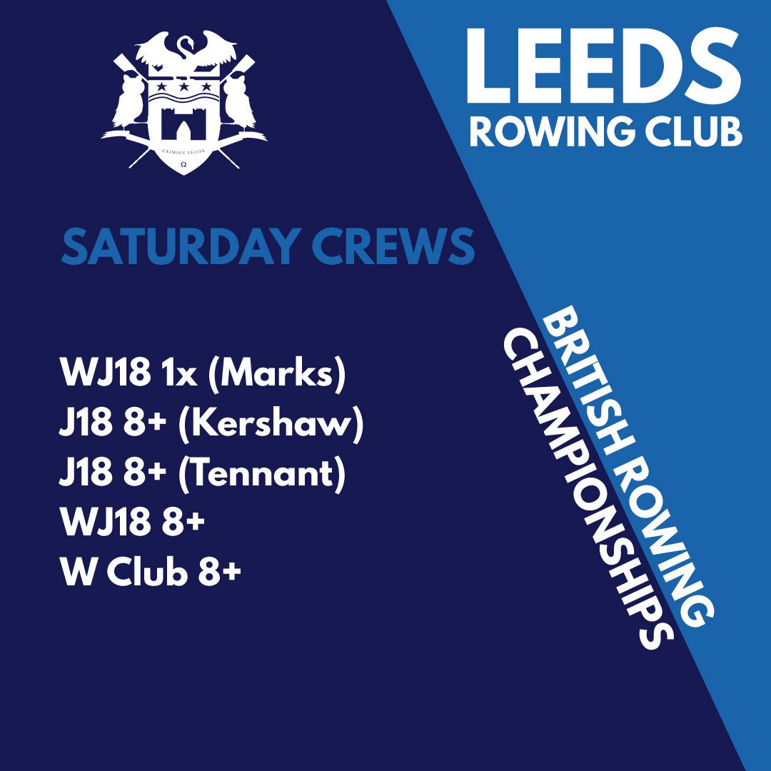 Leedsrowing's tweet image. 4 Days
2 Trailers
29 Crews
88 Members racing

We’re back for another British Rowing Championships and we’re bigger than ever! We have a record number of crews and athletes racing across junior, senior and adaptive events over all four days. 

Best of luck to everyone racing!