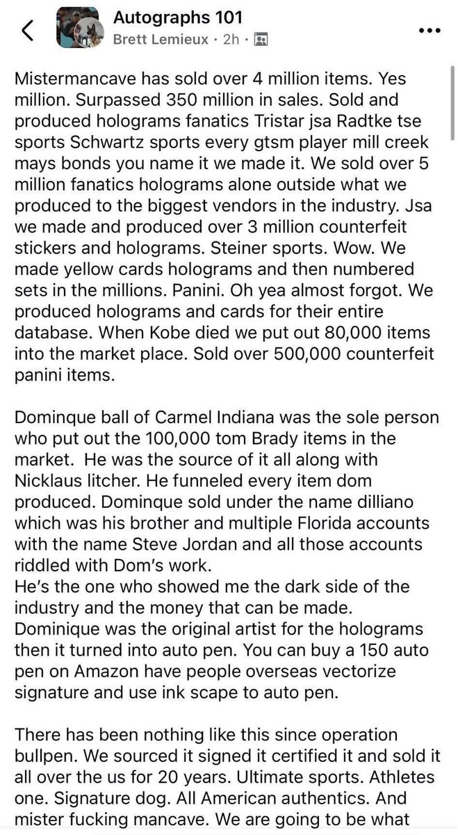 NEOCards_Comics's tweet photo. This was posted in a Facebook group. We will see how this all shakes, but on its surface just wild stuff. #thehobby https://t.co/K5eUqP3gQx