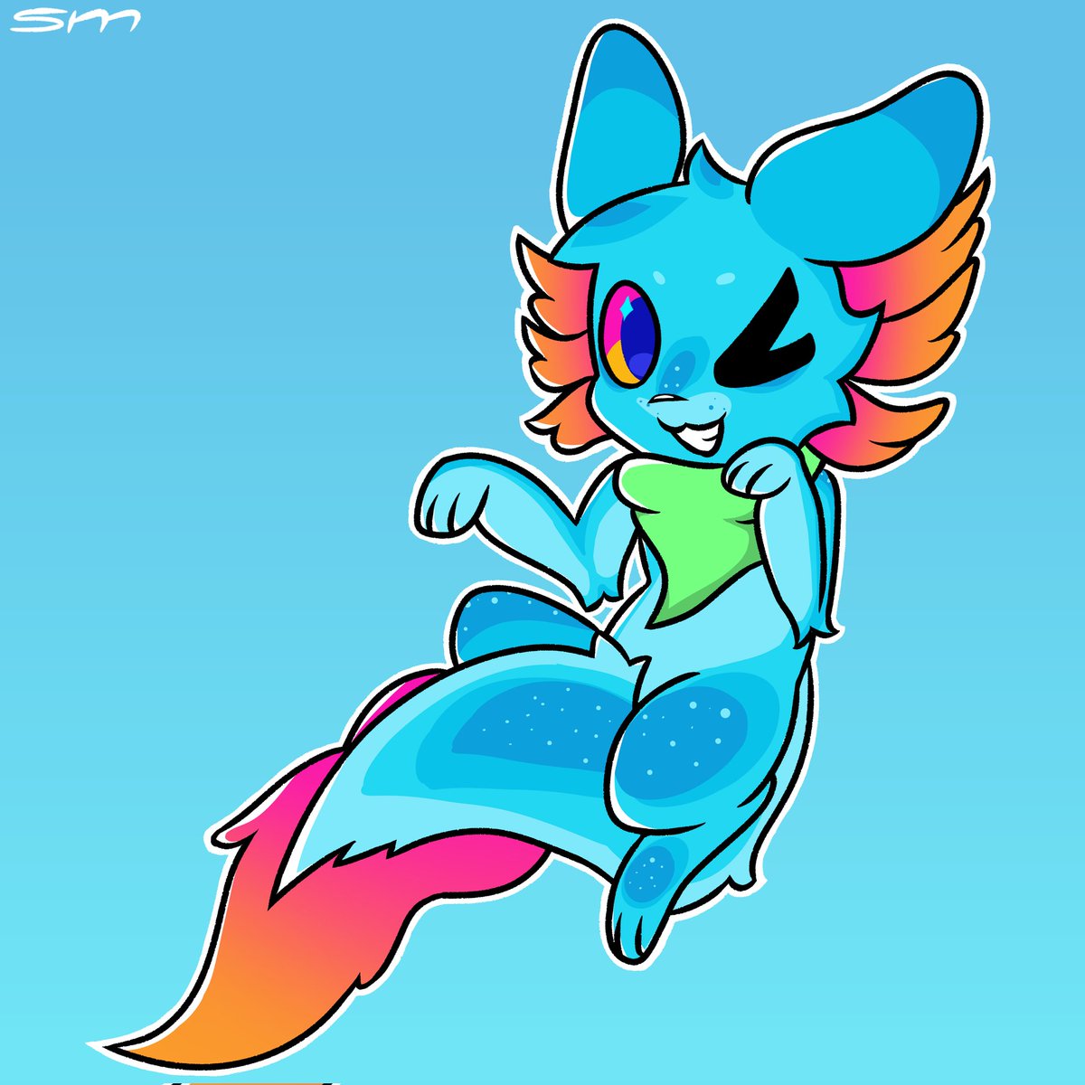 Artfight attack for <a href="/CatleTheFoxcat/">wokele (wokelet irl)</a> 

#rainworld #artfight2025