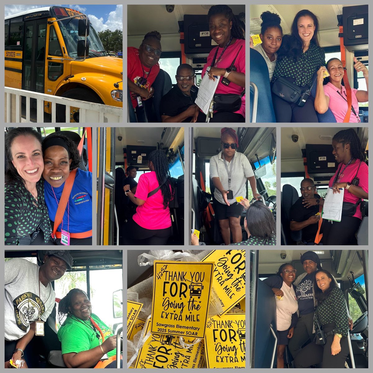 Tanya Argibay (@teamup2lead) on Twitter photo Shoutout to our bus drivers and attendants…your team helps DRIVE our summer success! Thank you!🚍☀️
#SchoolBusDrivers #BusAttendants
#SummerSOAR
<a href="/SawgrassES/">Sawgrass Elementary</a>
<a href="/browardschools/">Broward Schools</a>
<a href="/browardk12teach/">BrowardSchoolsJobs</a> Shoutout to our bus drivers and attendants…your team helps DRIVE our summer success! Thank you!🚍☀️
#SchoolBusDrivers #BusAttendants
#SummerSOAR
<a href="/SawgrassES/">Sawgrass Elementary</a>
<a href="/browardschools/">Broward Schools</a>
<a href="/browardk12teach/">BrowardSchoolsJobs</a>