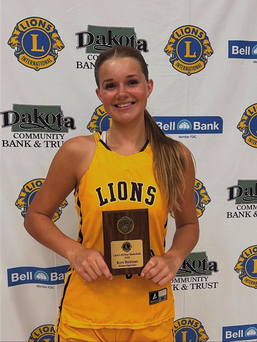 Congratulations to our incoming freshman, Kyra Beckman, on making the North Dakota Lions All Star Team! Great job and we are so excited for your next chapter as a MINOT STATE BEAVER! 🏀