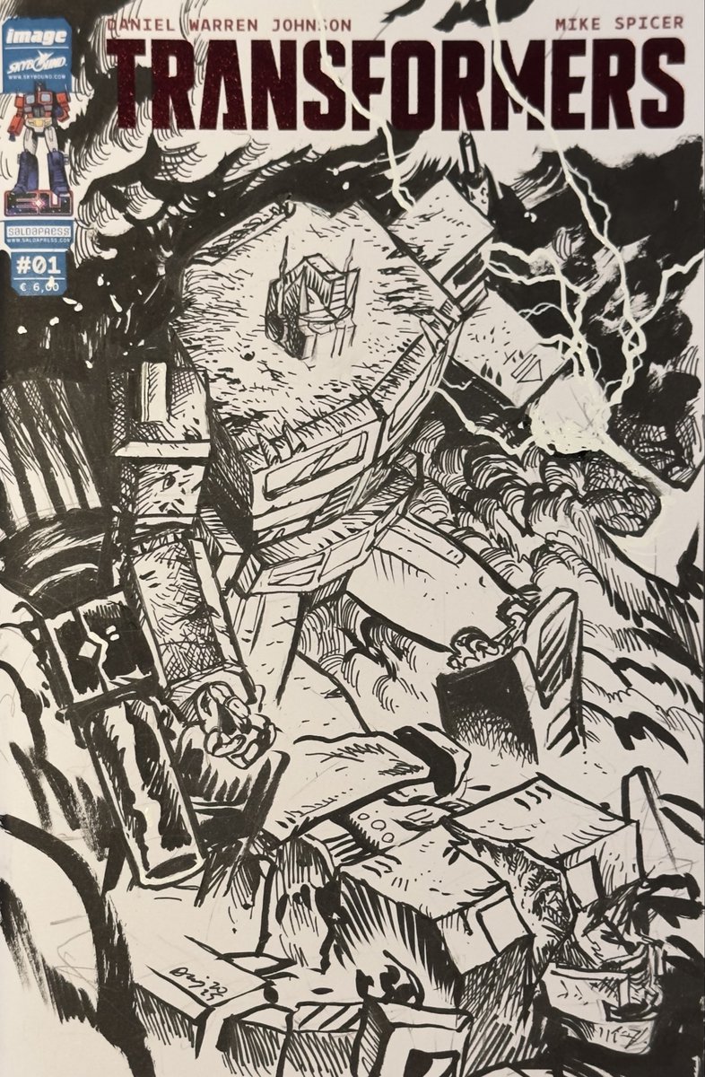 FelixComicArt's tweet image. TRANSFORMERS original art sketch cover by @danielwarrenart…SOLD! Big news for SDCC attendees!: We are on track to have the most DWJ sketches EVER at a show! More than last year! And more than just TRANSFORMERS! See us EARLY at our booth, good luck! felixcomicart.com