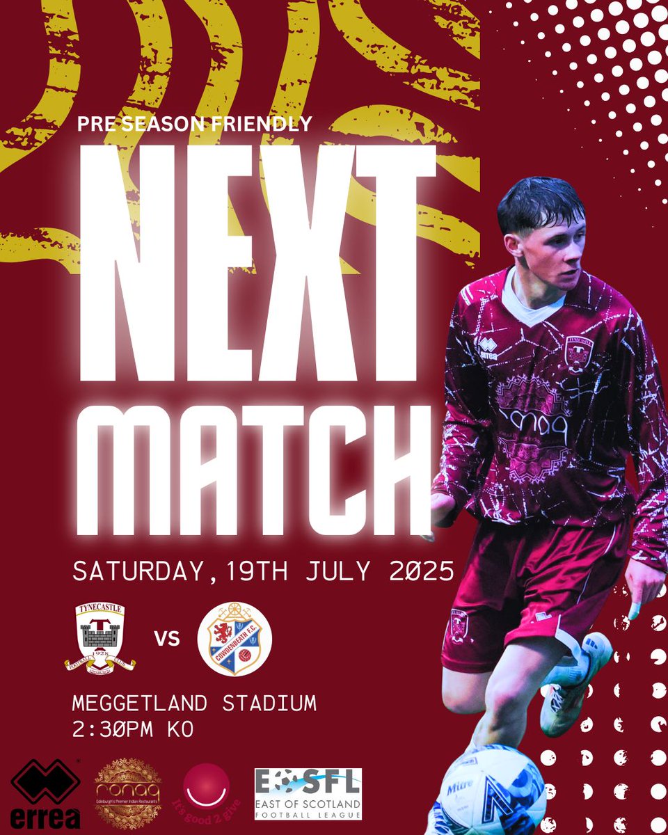 Tynecastle FC (@tynecastle_fc) on Twitter photo π | After a couple of away pre season friendlies, we return to Meggetland on Saturday as we welcome Lowland League side <a href="/CowdenbeathFC/">Cowdenbeath FC</a> to Edinburgh π€
π Pre Season Friendly
β° 14:30 KO
ποΈ Meggetland Stadium
ποΈ Β£8/Β£5/U12 Free
π₯§ Open
π±π»π±π» π | After a couple of away pre season friendlies, we return to Meggetland on Saturday as we welcome Lowland League side <a href="/CowdenbeathFC/">Cowdenbeath FC</a> to Edinburgh π€
π Pre Season Friendly
β° 14:30 KO
ποΈ Meggetland Stadium
ποΈ Β£8/Β£5/U12 Free
π₯§ Open
π±π»π±π»