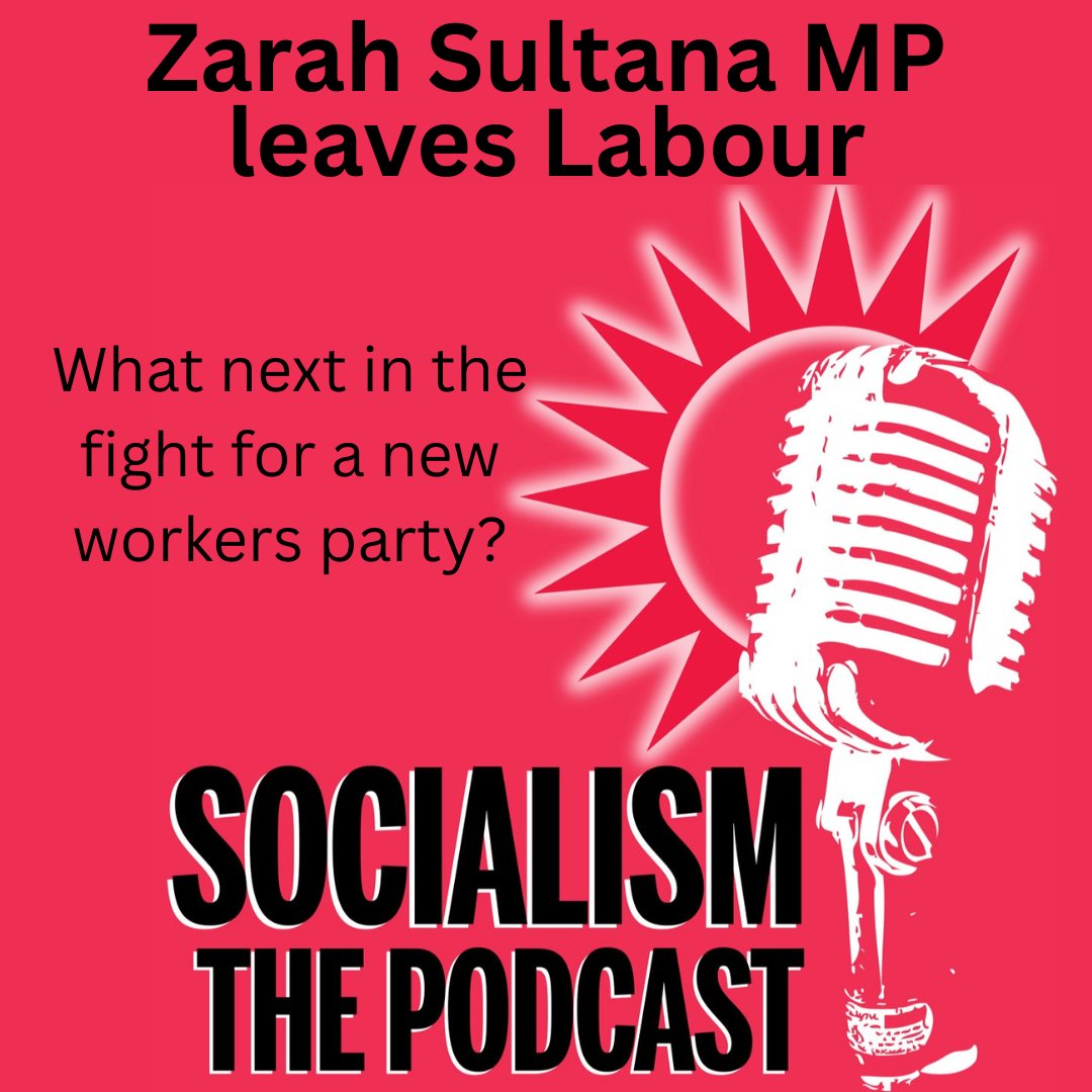 CovSocialists's tweet image. New Socialism podcast episode out! Socialist Party general secretary Hannah Sell discusses Zarah's announcement and the steps needed for a new workers party.
Listen here youtube.com/watch?v=C1iQU_…
Sign up to Monday's meeting 'Trade unionists for a new party' tinyurl.com/Register4TUnew…