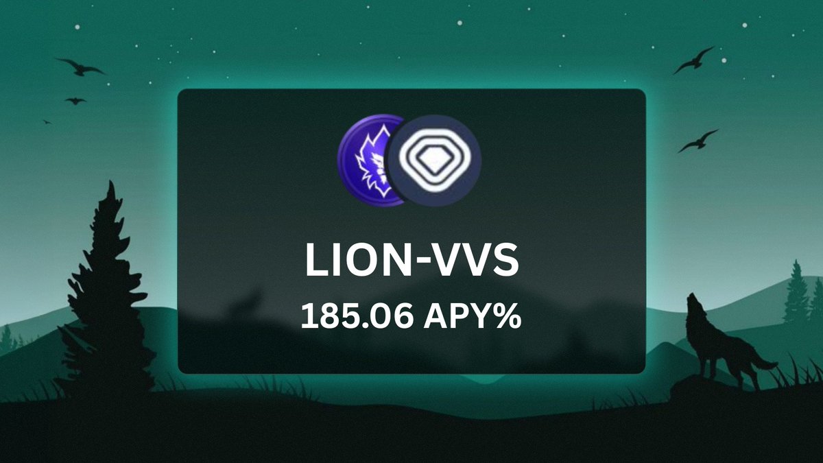 compoundrdotapp's tweet image. Vault if the day:

$LION - $VVS 🦁

APY: 185.06% 🔥

TVL: $85,475 💵

ENDS: 4th November 🗓️

Farm smarter on CompoundR 🧑‍🌾