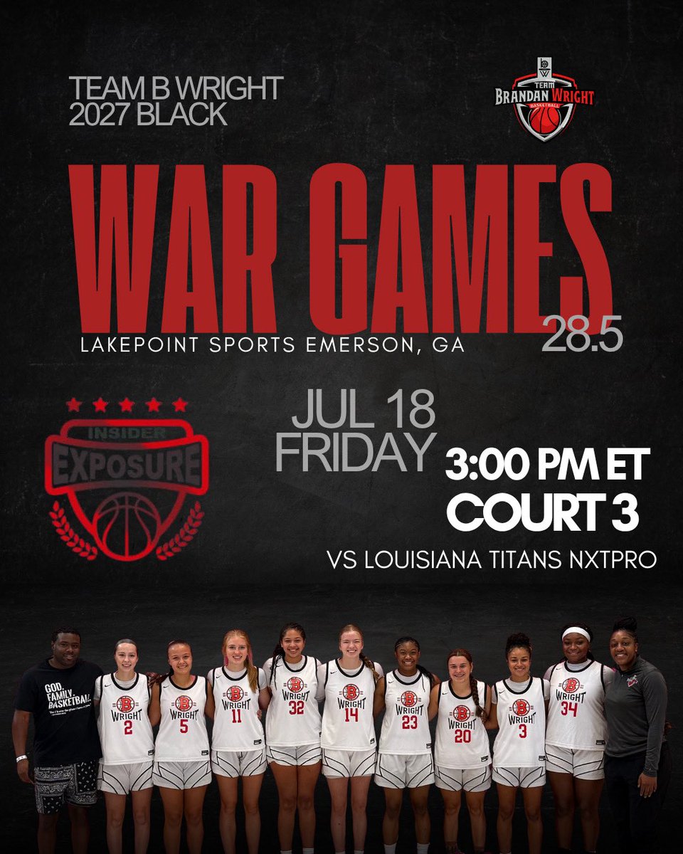 Blake Maple (@blakemaple2027) on Twitter photo Excited to play in Atlanta this weekend!
<a href="/TBWexposure/">Team Brandan Wright</a> <a href="/jaffarious/">Jaffarious Wade</a> <a href="/JWadeBoggs/">J.Wade</a> <a href="/bweakley3/">Bryan Weakley</a> <a href="/LAmustangGBB/">Mustang Girls BB</a> Excited to play in Atlanta this weekend!
<a href="/TBWexposure/">Team Brandan Wright</a> <a href="/jaffarious/">Jaffarious Wade</a> <a href="/JWadeBoggs/">J.Wade</a> <a href="/bweakley3/">Bryan Weakley</a> <a href="/LAmustangGBB/">Mustang Girls BB</a>