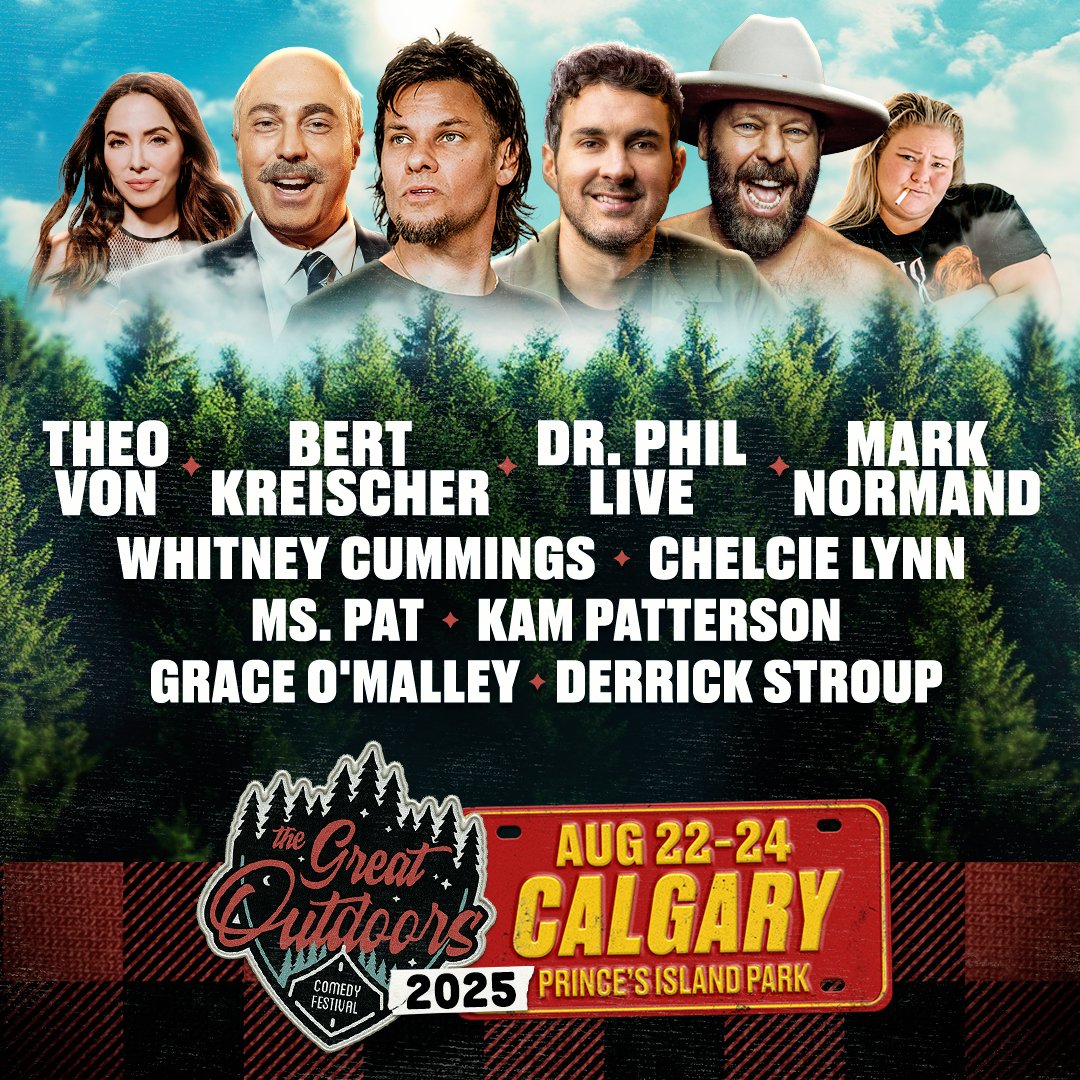 X929's tweet image. The Great Outdoors Comedy Fest hits Calgary Aug 22–24, and yep... Adam Ray as Dr. Phil is doing stand-up.

Want to go for FREE!!! – Listen to Ty on X Afternoons all week!

Tickets and information👉 x929.ca/events/472290/