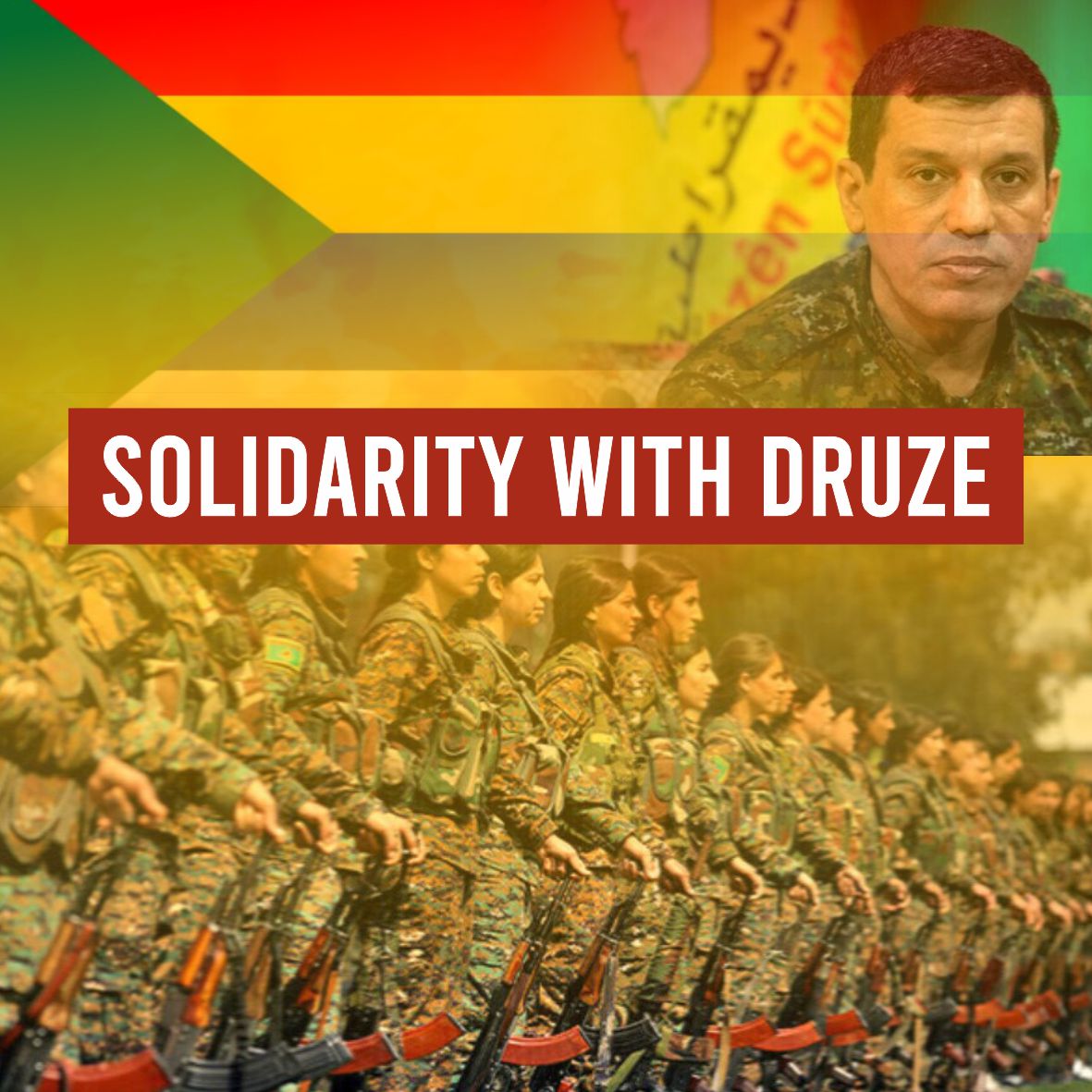 Siyarberxko's tweet image. SOLIDARITÄT MIT DEN DRUS*INNEN
Die Gewalt gegen Minderheiten in Syrien eskaliert weiter. Nachdem bereits die Alawit*innen ins Visier geraten sind, ist nun insbesondere die drusische Gemeinschaft in Suweida Ziel systematischer Angriffe der islamistischen Übergangsregierung. Seit…