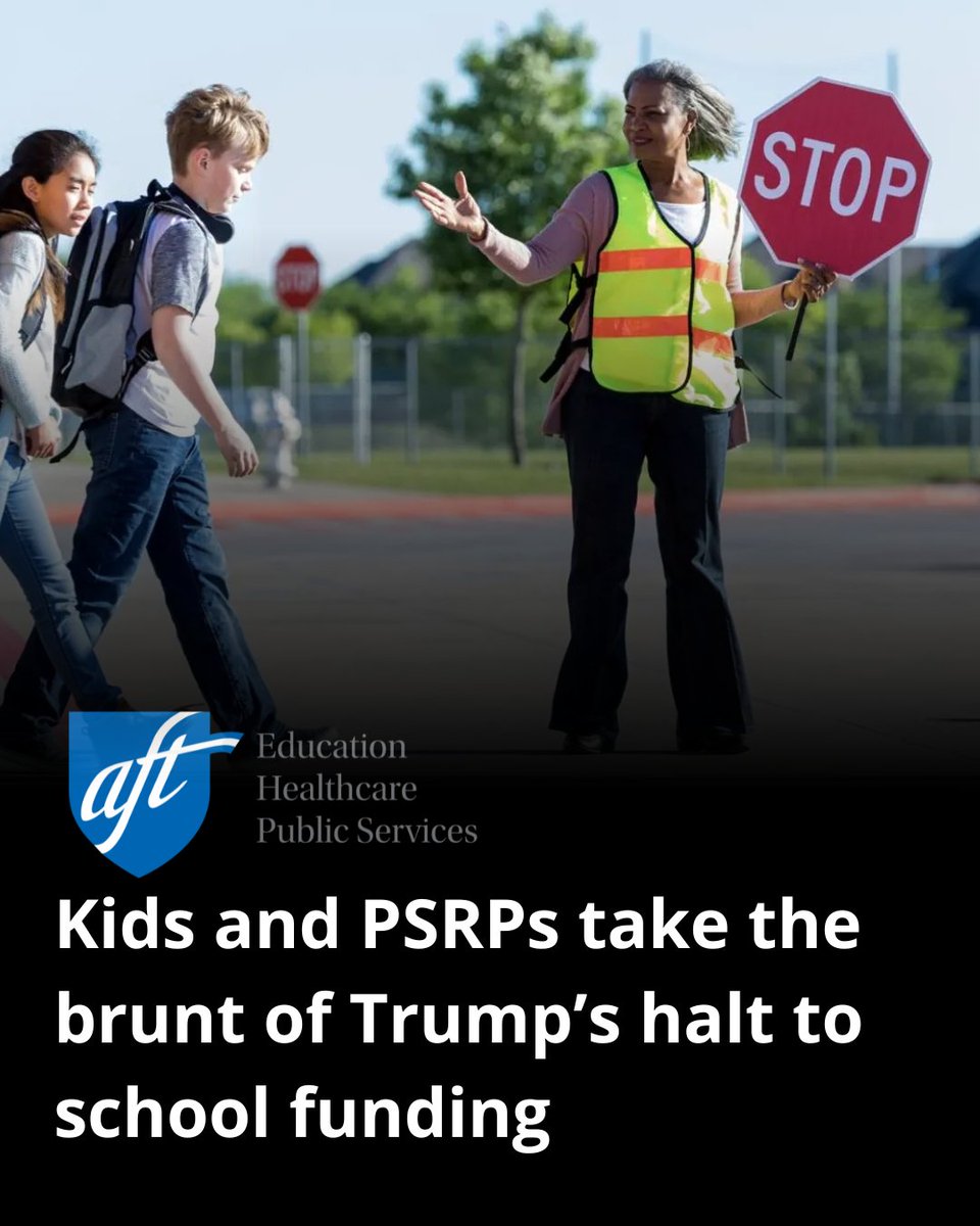 CTULocal1's tweet image. “Paraprofessionals and school-related personnel are often overlooked because of their support roles. They are the last ones hired and often the first ones fired when budgets get tight. This certainly seems true right now as the Trump administration withholds nearly $7 billion…