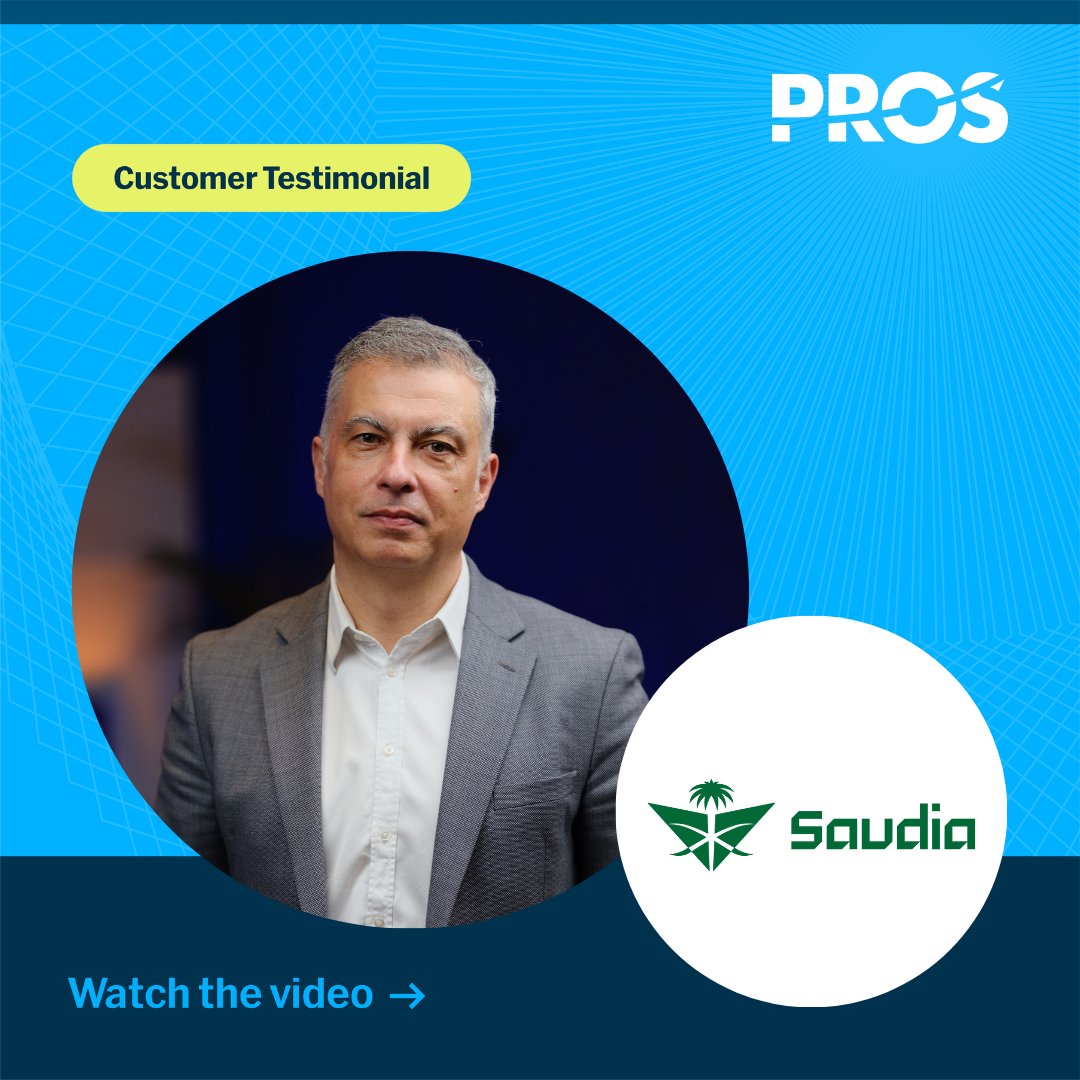 Saudia Airlines is transforming revenue management. With PROS RME, they improved forecast accuracy to over 90%, achieved double-digit increases in RASK and yield, and fostered trust among teams. 

Hear how this transformation took place: ms.spr.ly/6011s6tul