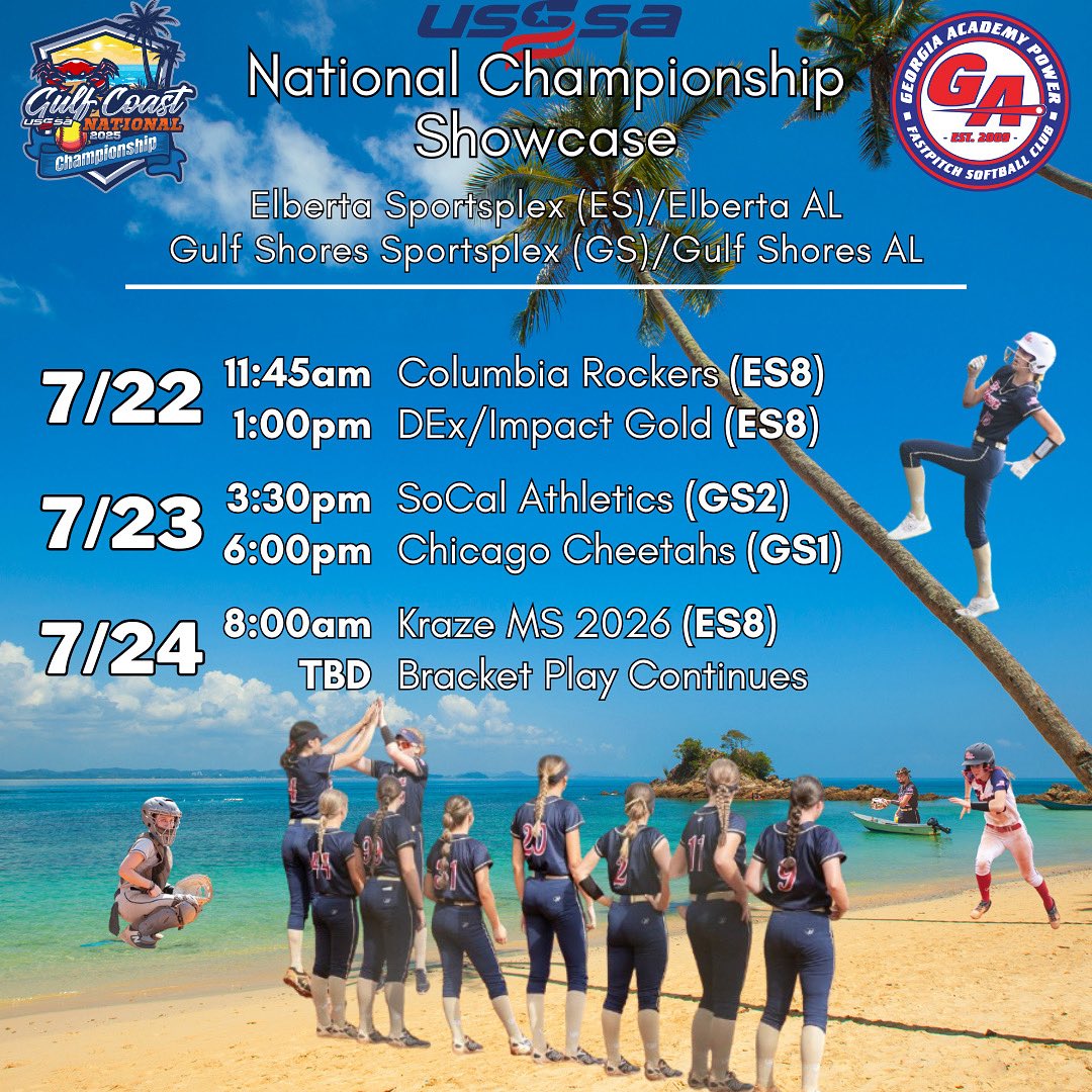 Last tournament of the season! We found a way to make it back to the beach…why not get a little funny with our flyer!? The whole team is pictured 😂