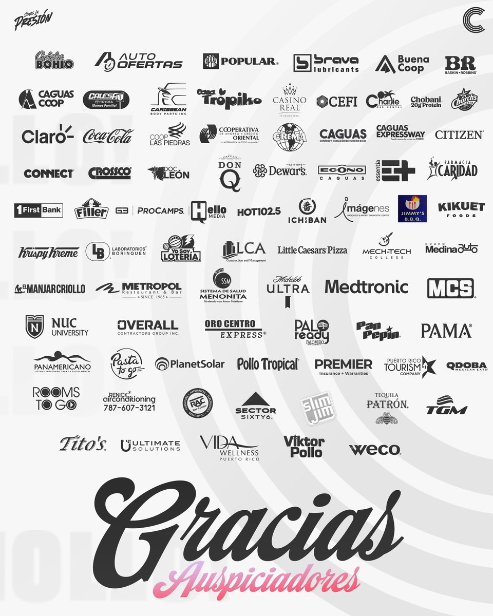 criollosbsn's tweet image. Este año, la Familia Criolla le dio la bienvenida a más de 70 compañías que confiaron en nosotros y auspiciaron nuestro equipo - a todas estas empresas, ¡GRACIAS!

Sin el apoyo de todos nuestros auspiciadores y colaboradores esta temporada no hubiera sido posible.