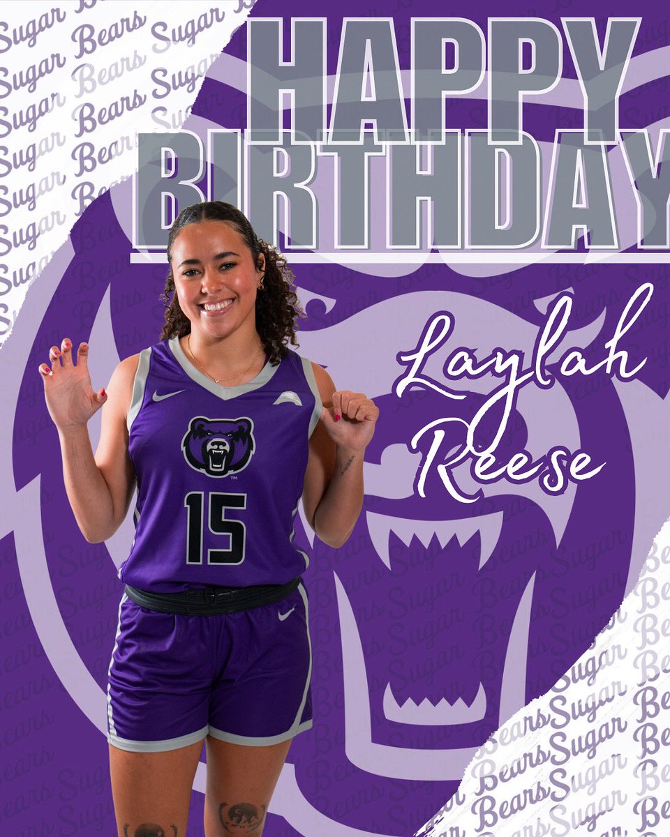 She’s back in the great state of Arkansas to celebrate her birthday!!! Sugar Bear fans help us wish Laylah a HAPPY BIRTHDAY!!!  💜 #BearClawsUp