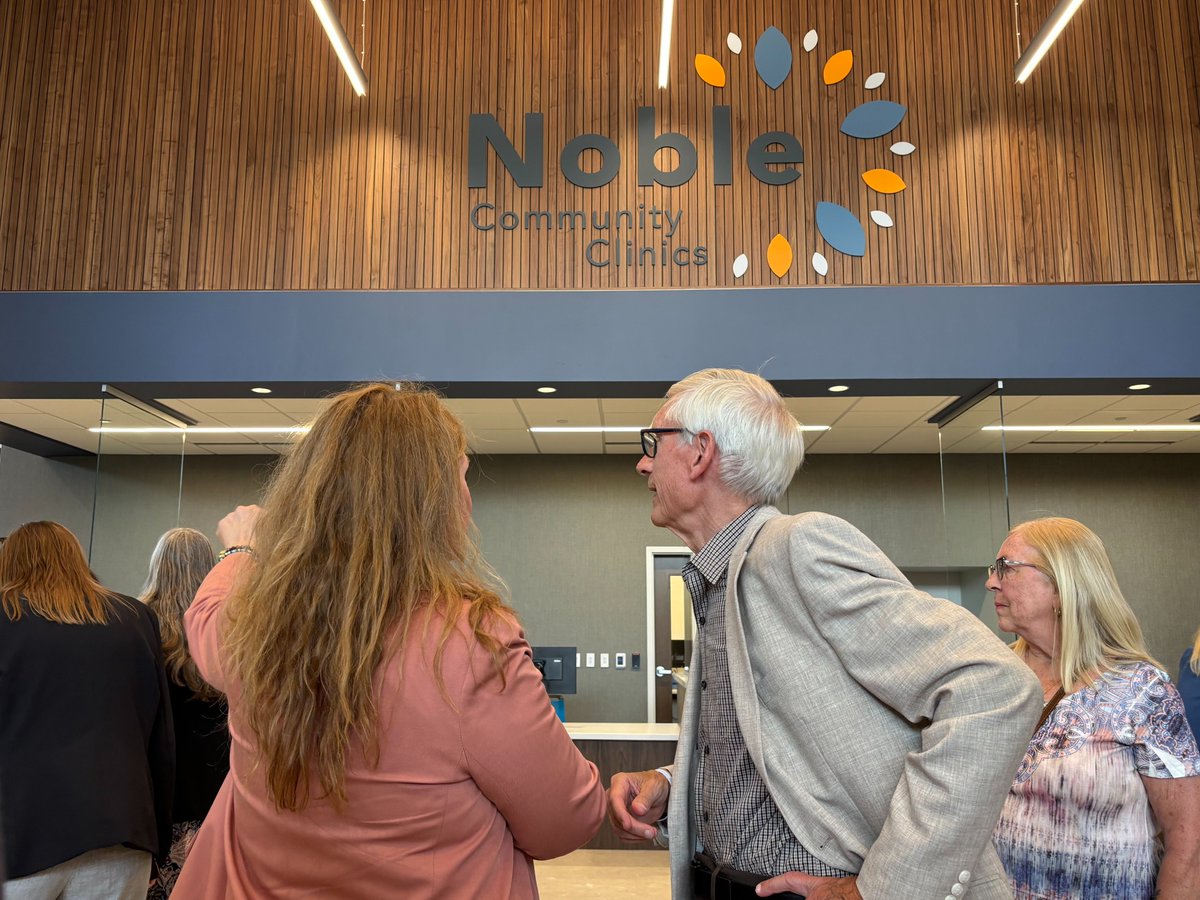 GovEvers's tweet image. I was glad to help celebrate the opening of the new Noble Community Clinic in Stevens Point.
Strengthening our healthcare system, especially in our rural communities, is critical to ensuring every Wisconsinite has access to the healthcare they need when and where they need it.