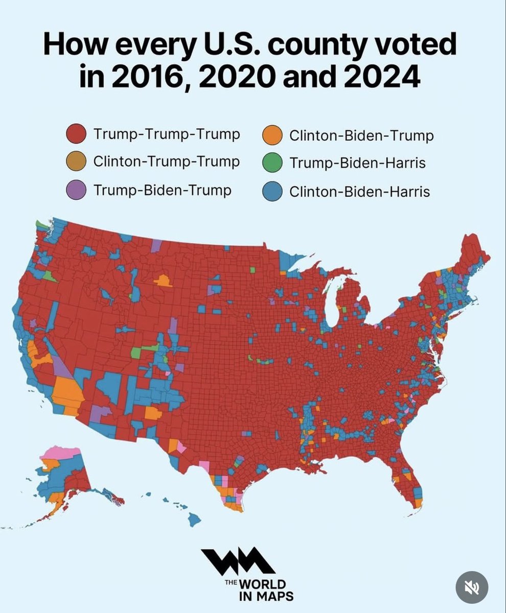 Tommy_USA's tweet image. Fascinating map. And education / school choice was a major trend for Hispanics in many county level shifts.