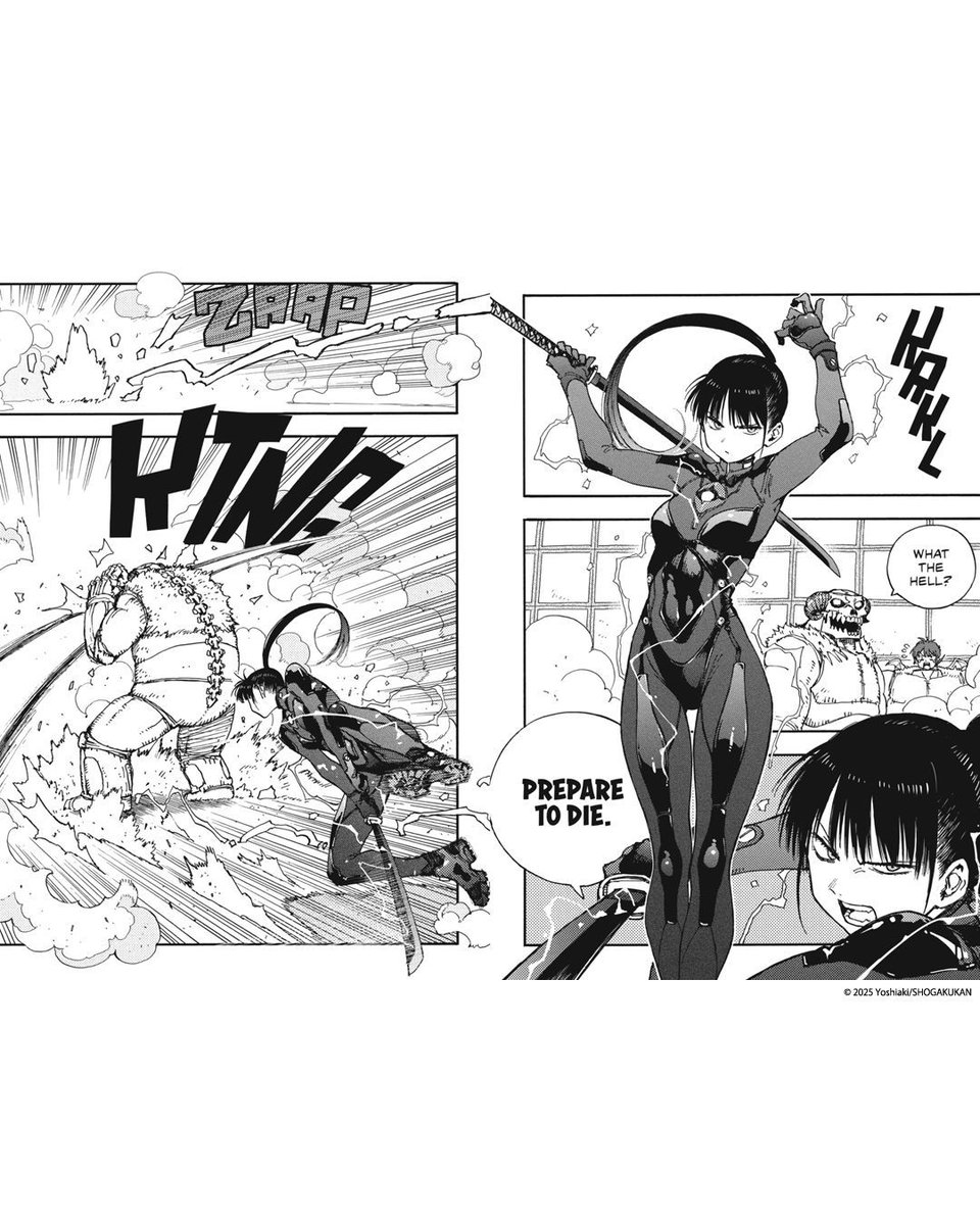 VIZMedia's tweet photo. Her job’s a joke, she’s broke, and it all changes one day after an alien abduction! Sumire awakens with a grotesque arm replacement and a bloodthirsty mental parasite demanding to wipe out humanity 😳

Pre-order Rai Rai Rai, Vol. 1: https://t.co/HrJR2anWTn https://t.co/pFne2sih4j