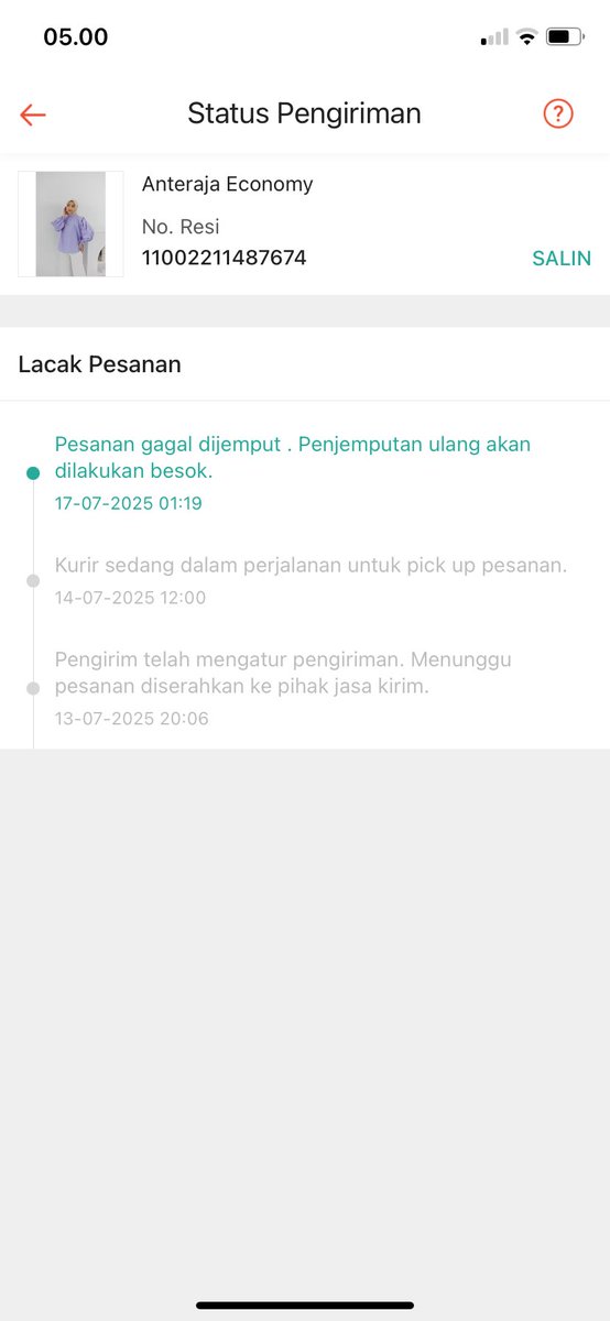 datikdungg's tweet photo. @ShopeeID @ShopeeCare hapus aja ekspedisi @anteraja_id @AnterajaCare dari shopee, sering sekali paket macet. Kantor Salatiga dimana sih dicari ga ada? https://t.co/xAJe6XJNFe