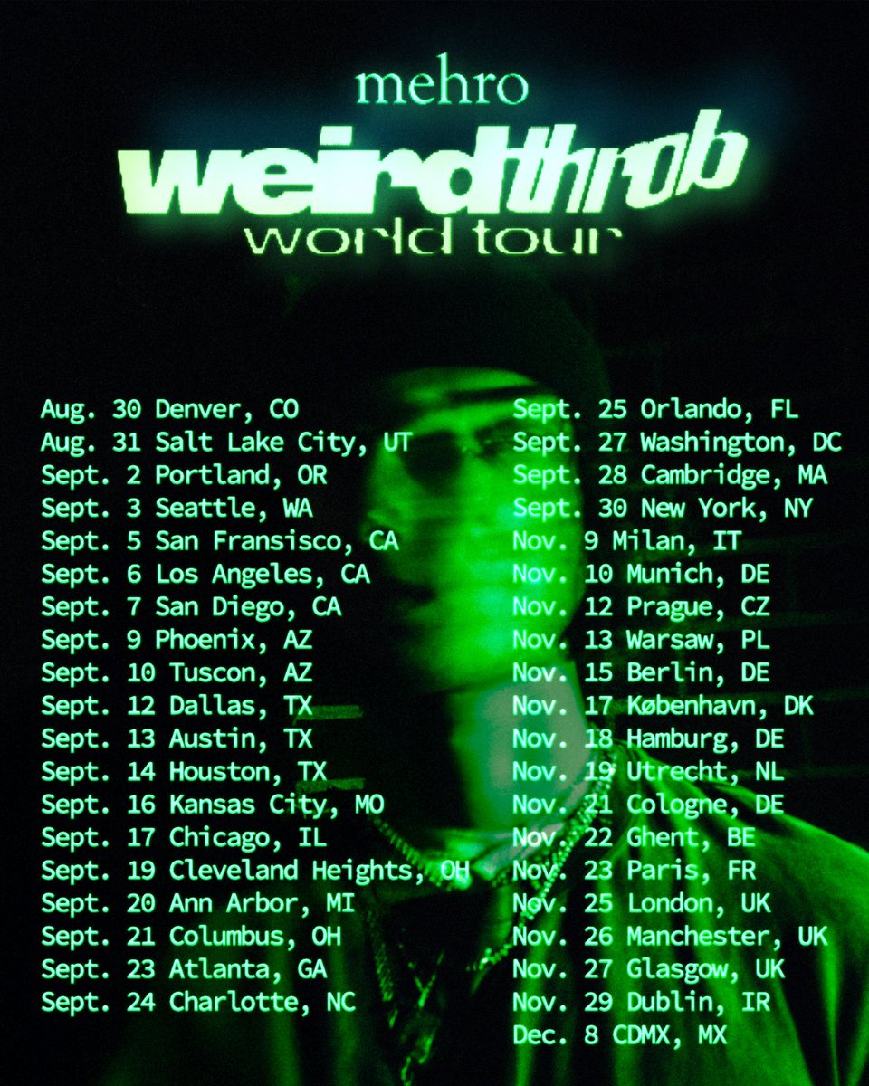 iammehro's tweet image. honored to be part of this show and to be the least recognizable name on this playlist.
ps shamelessly promoting tour