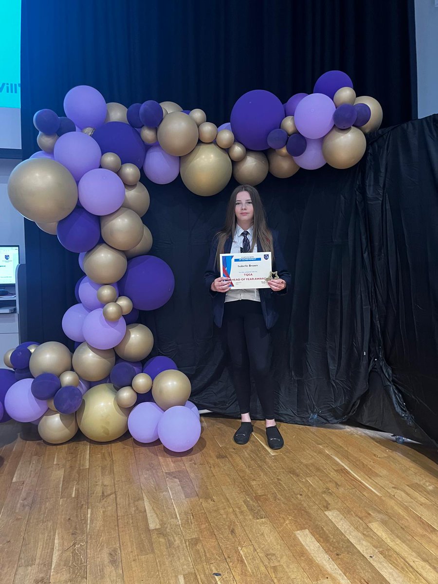 So proud of our Year 8 Head of Year Graduation ceremony award winners. Please be upstanding for Harper,  Harley, Isabelle and Haddie! Congratulations on your awards. #WeCanAndWeWill #Year8Graduation