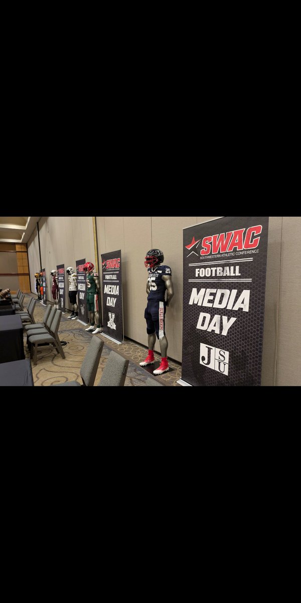 meac_mike's tweet image. The SWAC claims to be the wealthiest FCS conference, boasting a $20 million surplus. Yet, they’re hosting another media day in the basement of a rundown Marriott in Birmingham. With that kind of surplus, you'd think they would step up their game to a more extravagant venue?