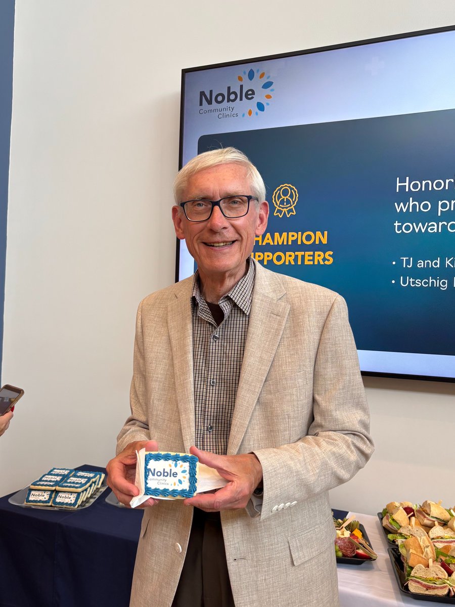 GovEvers's tweet image. I was glad to help celebrate the opening of the new Noble Community Clinic in Stevens Point.
Strengthening our healthcare system, especially in our rural communities, is critical to ensuring every Wisconsinite has access to the healthcare they need when and where they need it.