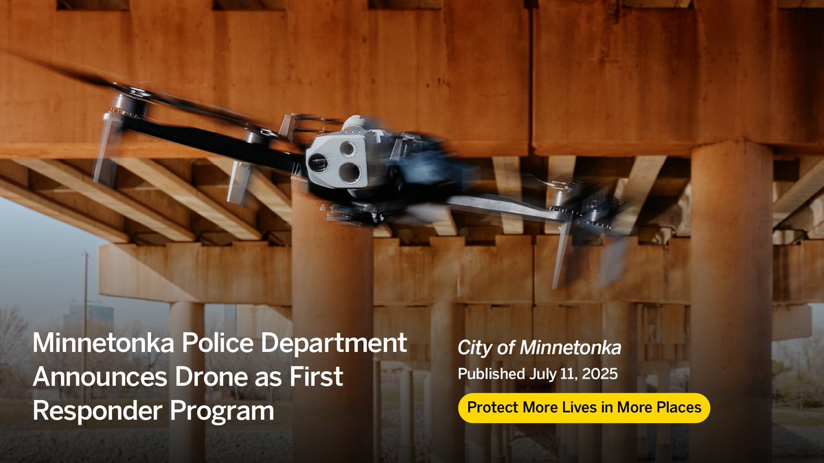 The Minnetonka Police Department has officially launched Minnesota’s first Drone as First Responder (DFR) program, unlocking a new layer of visibility, speed and safety for public safety response across the city.

With this launch, Minnetonka is making real-time aerial