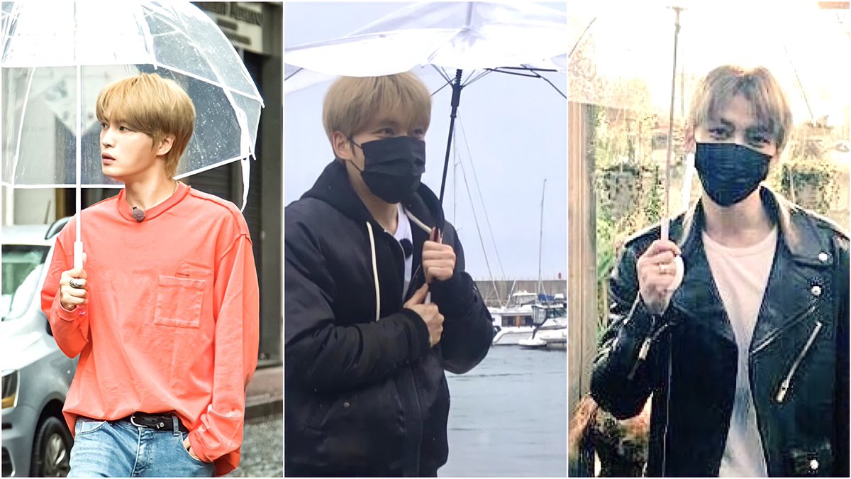 「駅まで送ってあげるねっ
めっちゃ雨降ってるから。
気をつけてっね」

っつって大きな傘と大きな愛に入れてもらってるテイで、スゲぇ雨の中ずぶ濡れ出勤中☔️🤣

皆さんも足元気をつけてね🖐🏻
#ジェジュン　#JAEJOONG  #KIMJAEJOONG #김재중