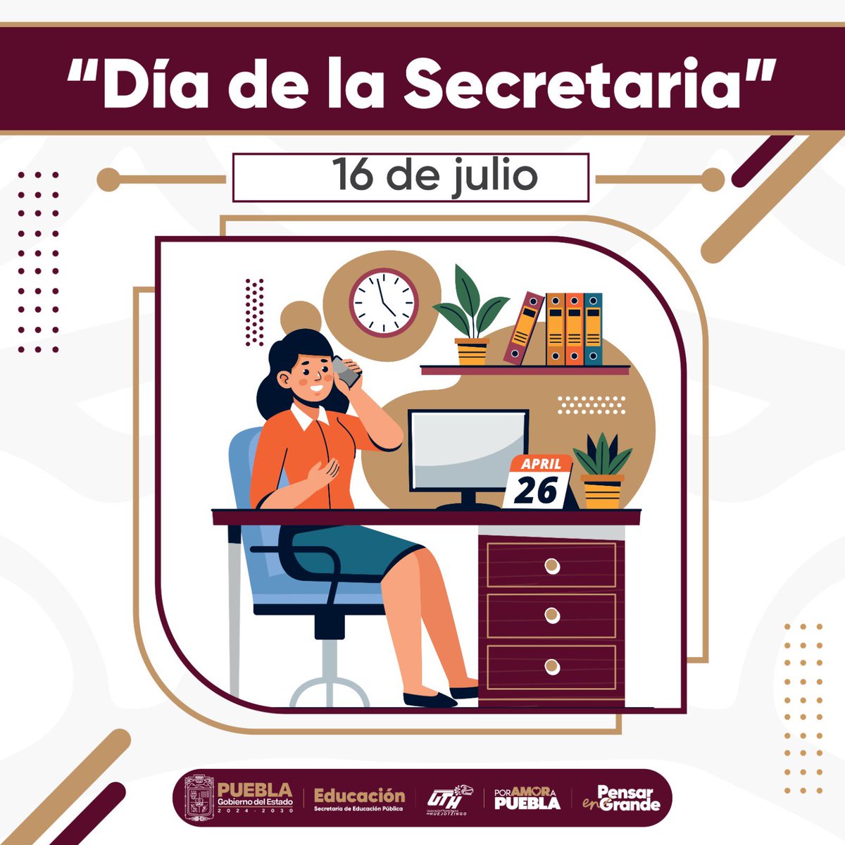 uthuejotzingo's tweet image. 📚 Día de la Secretaria

En el ámbito educativo, la labor de las secretarias y secretarios es indispensable para el buen funcionamiento de esta institución. 🏫

¡Feliz Día de la Secretaria!

#PorAmorUTH
#PensarEnGrande
#PorAmorUTH
#GuerrerosUTH