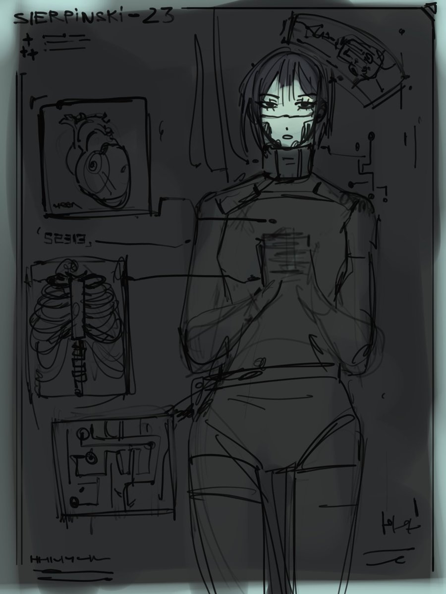 veletris's tweet image. how i can make everything about my two current fixations…
alnst x signalis sketches